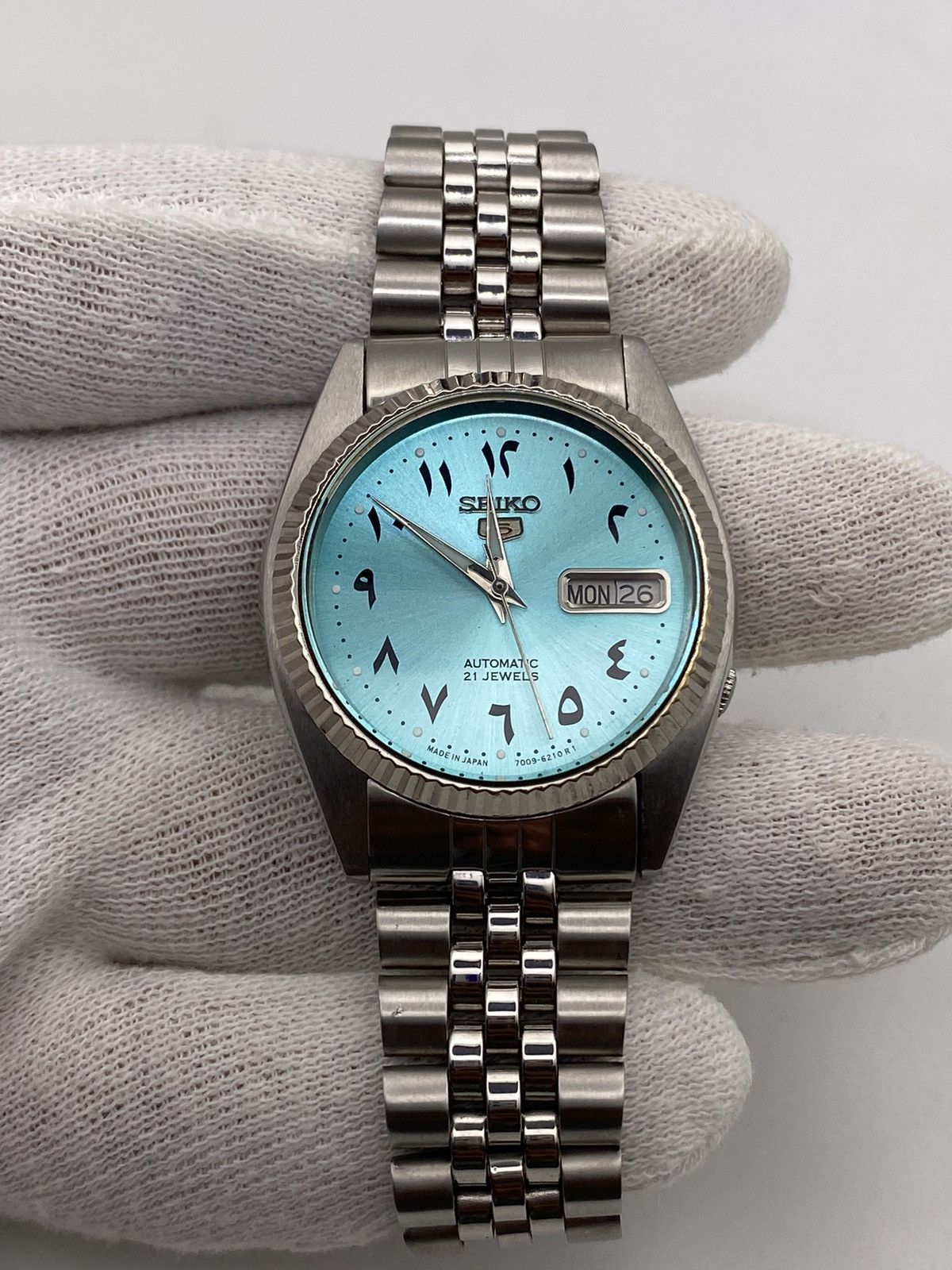 Seiko Seiko 5 Automatic 7009 Fluted Bezel Men’s Wristwatch Size 36 - 8 Thumbnail