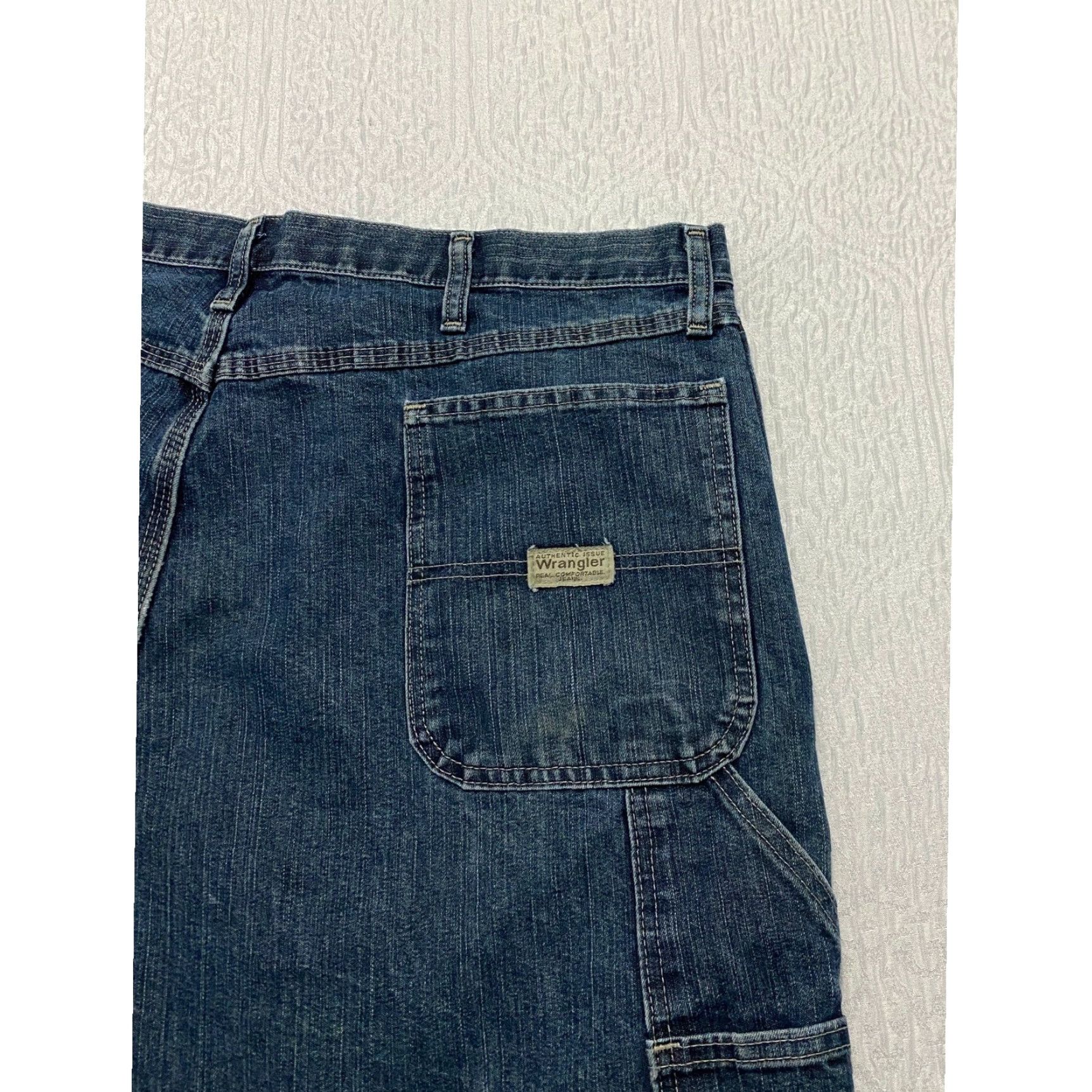 Wrangler Wrangler Carpenter Jeans Mens 42x30 Blue Denim Work Utility Pants Relaxed Jeans Size US 42 / EU 58 - 3 Thumbnail