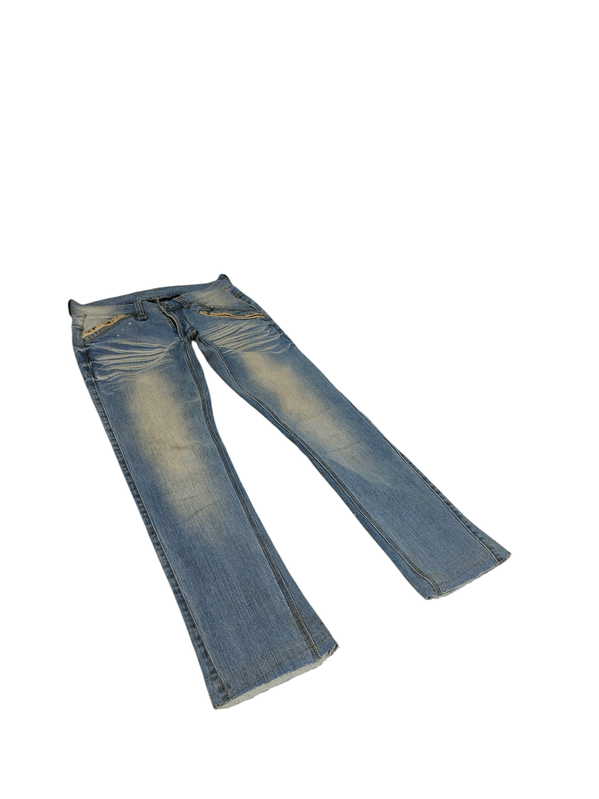 If Six Was Nine Flare Jeans Shinehill Japan Distress Denim Bootcut