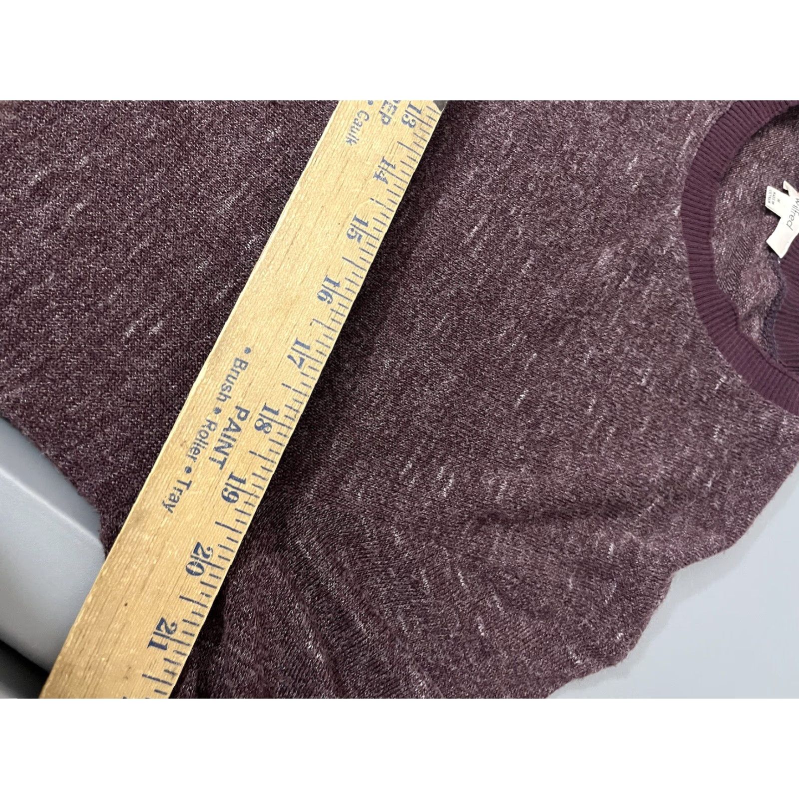 Vintage Wilfred sweater knit size medium polyester blend Maroon casual Womens Pullover Knit Long Sleeve Regular Burgundy Size M / US 6-8 / IT 42-44 - 5 Thumbnail