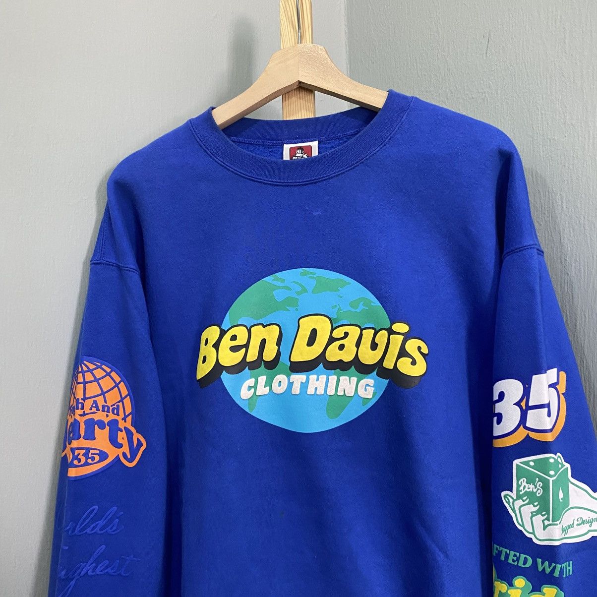 Ben Davis Ben Davis Multi-Graphic Logo Sweatshirt Royal Blue Size US L / EU 52-54 / 3 - 3 Thumbnail