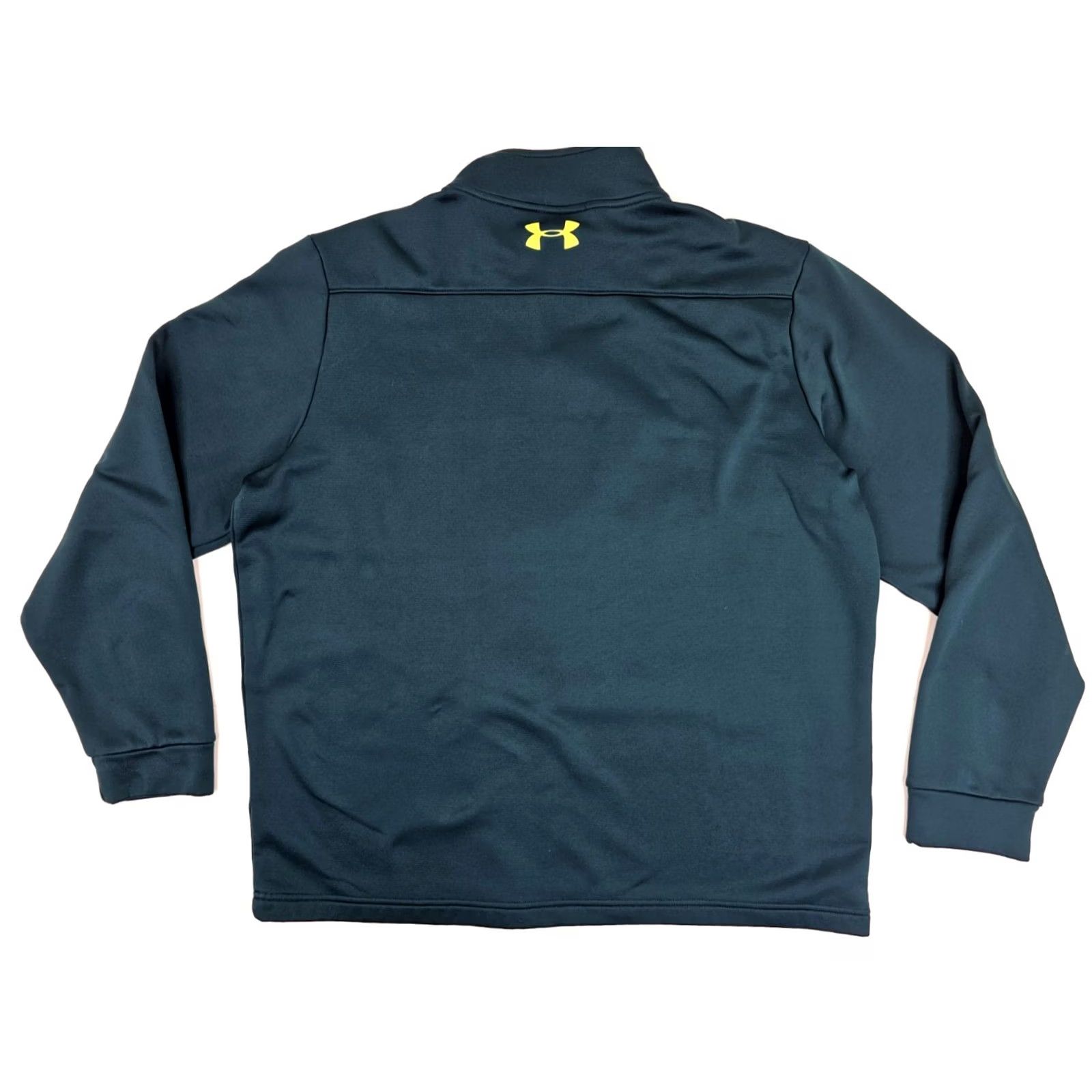 Under Armour Under Armour ColdGear 1/4 Zip Pullover Fleece Sweater Men L Green Size US L / EU 52-54 / 3 - 7 Thumbnail