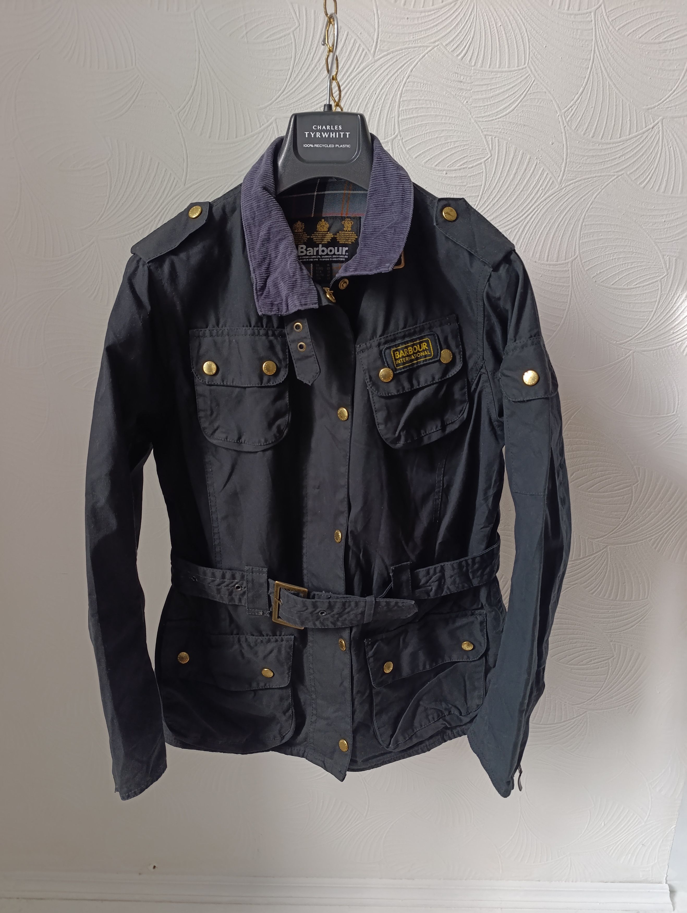 Barbour BARBOUR WAX WOMENS BIKER JACKET L1925 INTERNATIONAL JACKET Size S / US 4 / IT 40 - 1 Thumbnail