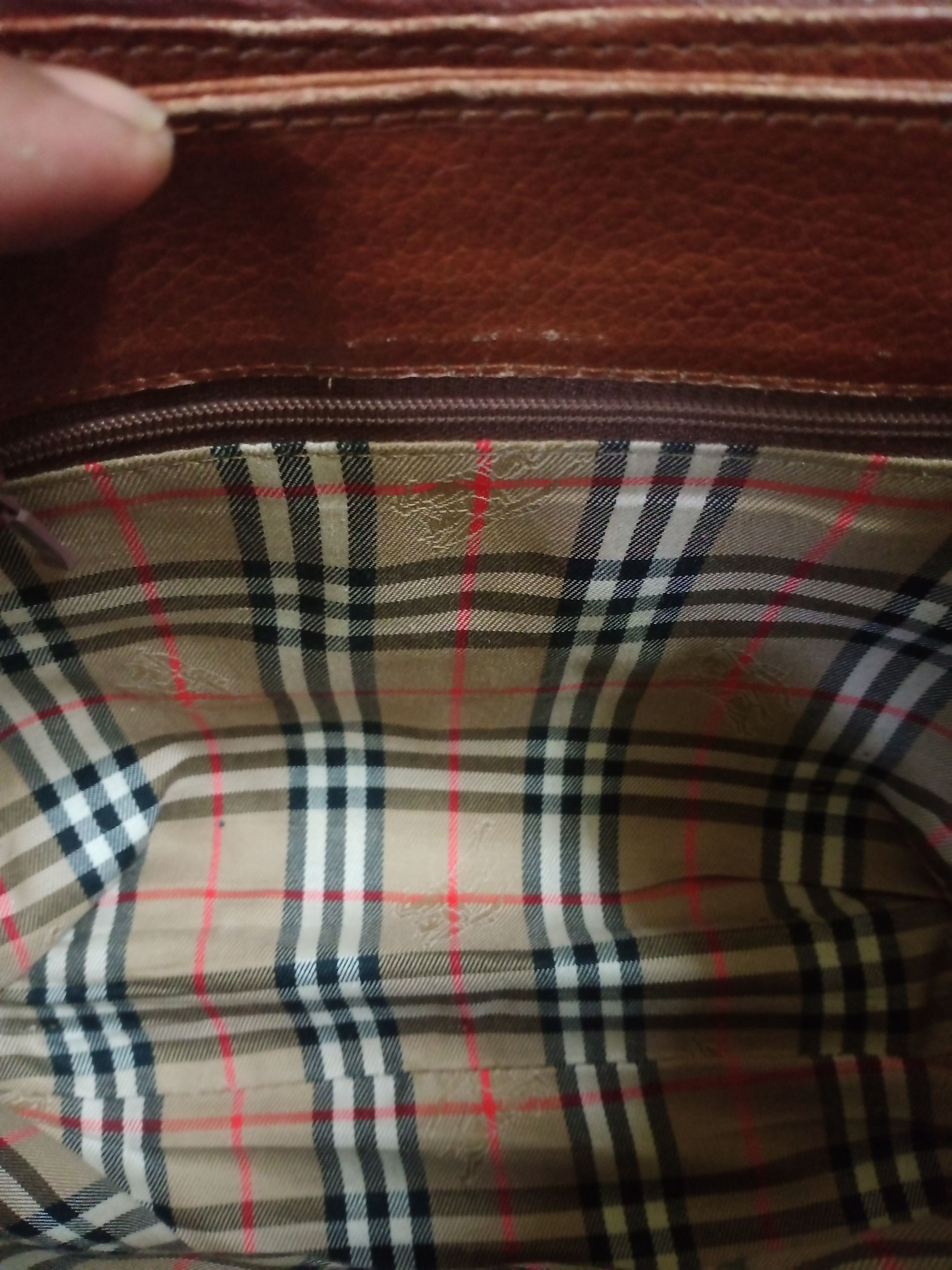 Burberry VINTAGE BURBERRY BROWN LEATHER CROSSBODY BAG Size ONE SIZE - 6 Thumbnail
