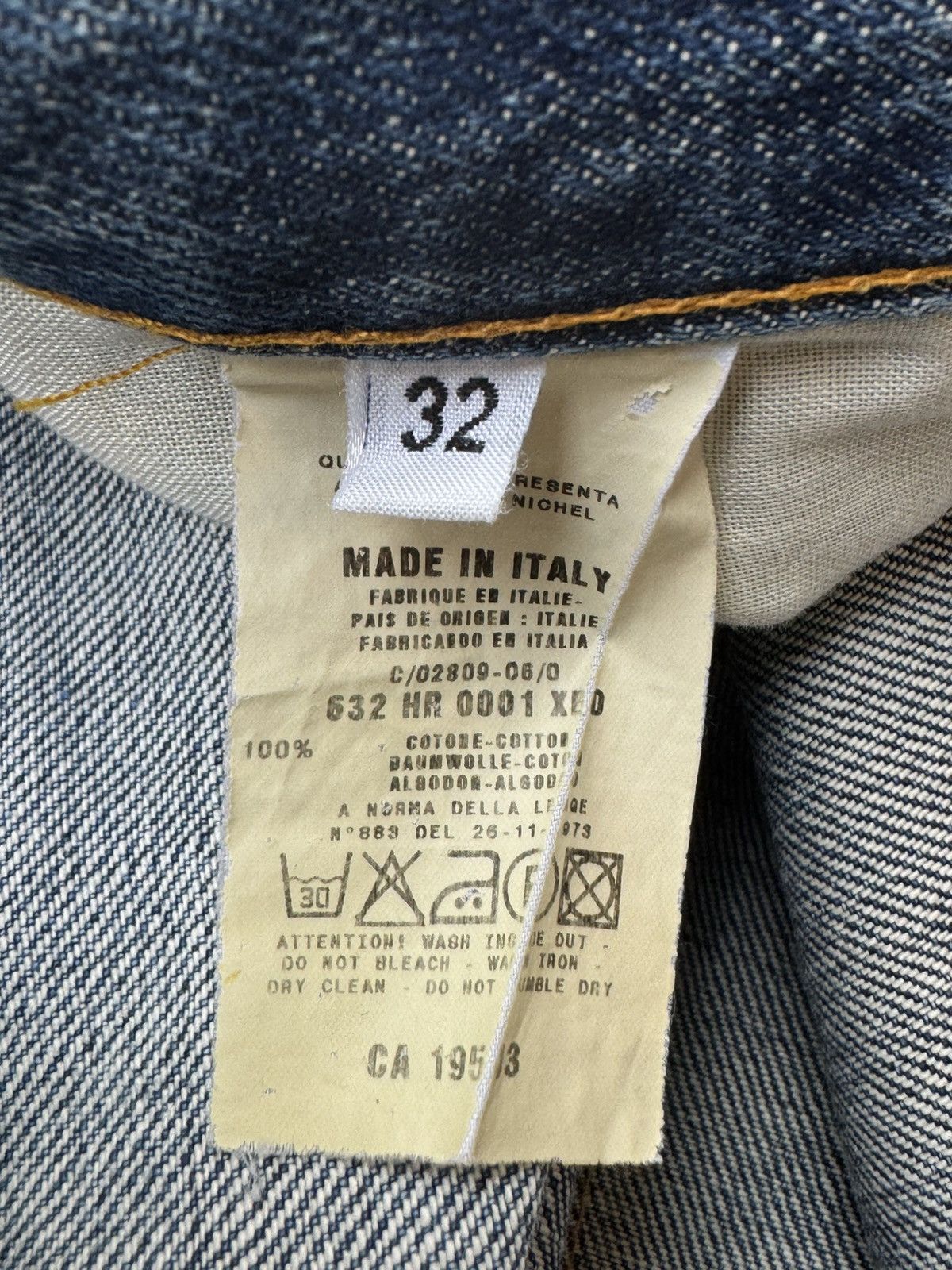 Helmut Lang Helmut Lang 2000 Thrashed Classic Cut Denim Jeans Size US 32 / EU 48 - 14 Thumbnail