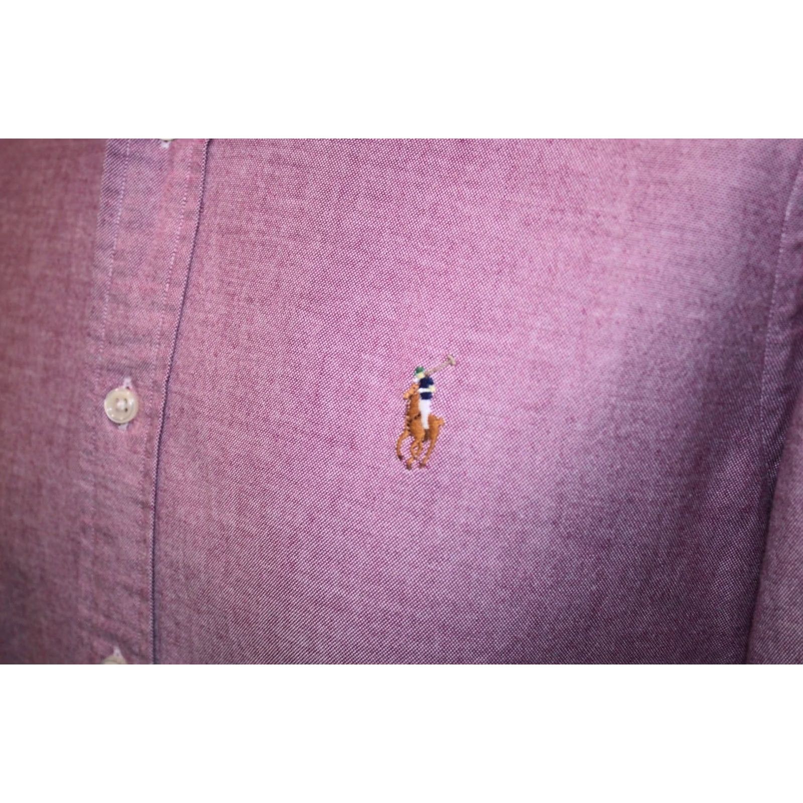Ralph Lauren Ralph Lauren Slim Fit Oxford Shirt Size M Pink Stretch Mens Size US M / EU 48-50 / 2 - 2 Thumbnail