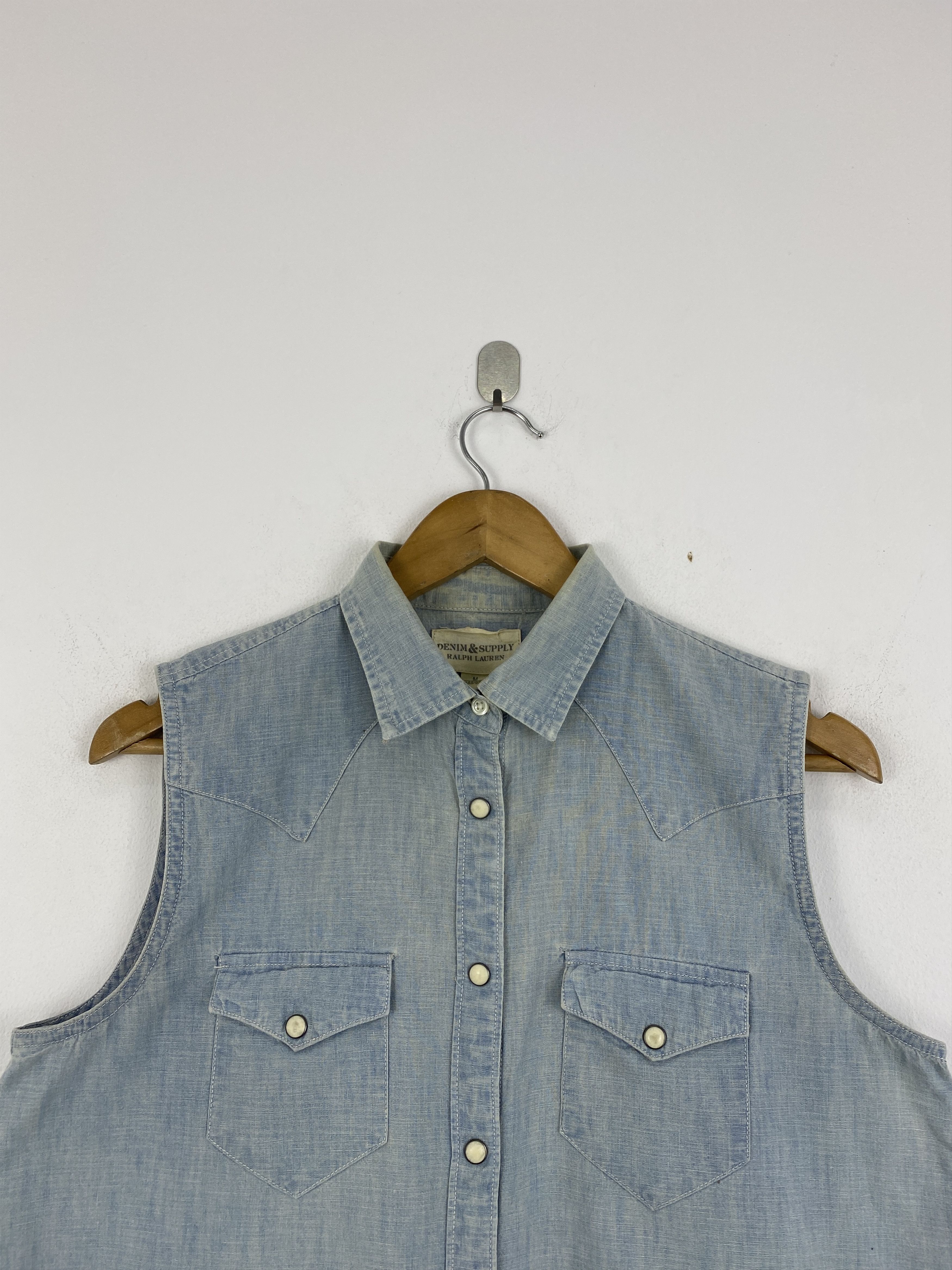Denim & Supply Ralph Lauren Denim & Supply Ralph Lauren Vest down Feathers Denim JA0153 Size US M / EU 48-50 / 2 - 3 Thumbnail