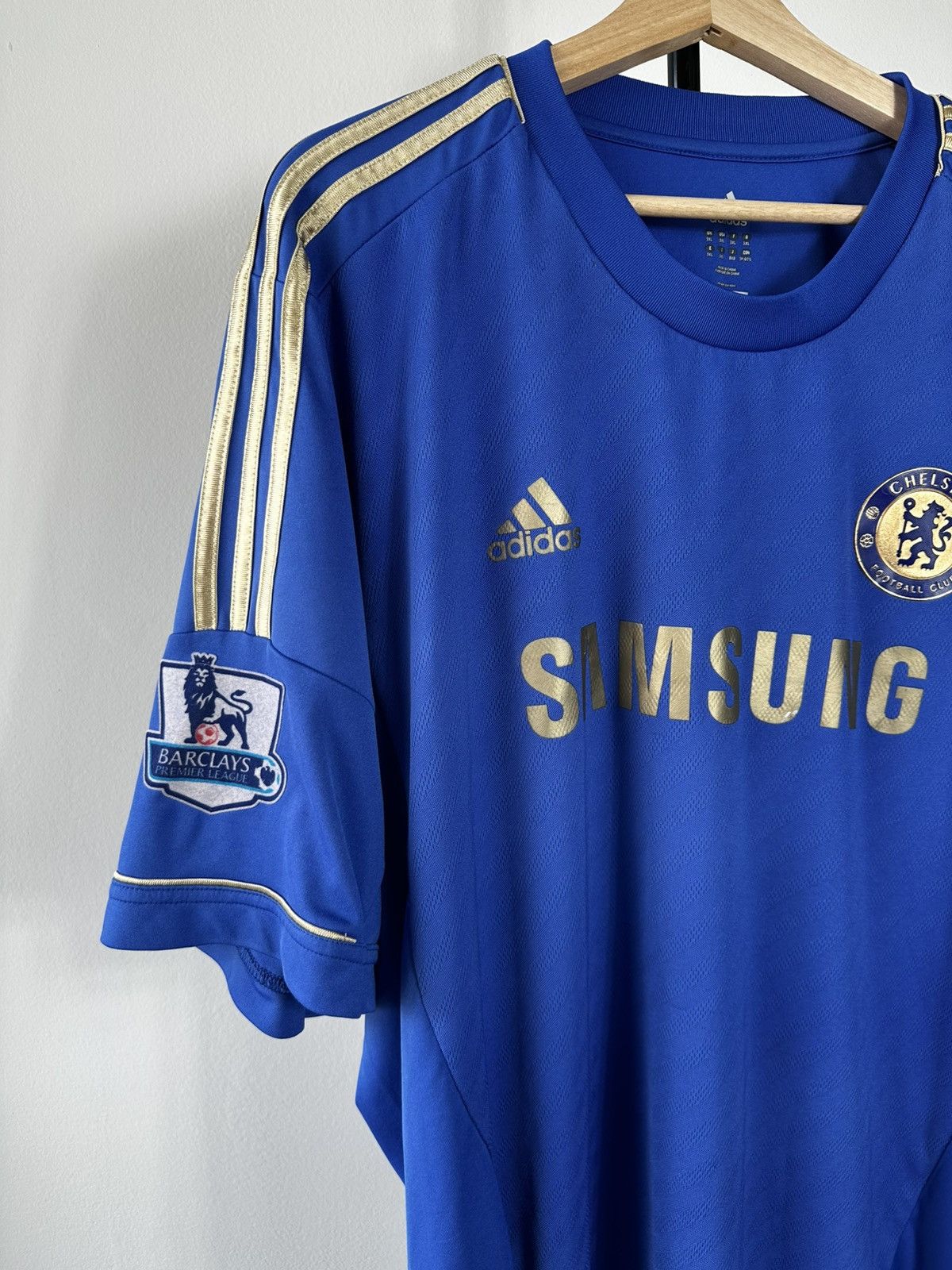 Chelsea Soccer Chelsea FC 2012-13 Home Jersey Adidas Samsung Gold Size 3XL Size US XXL / EU 58 / 5 - 3 Thumbnail