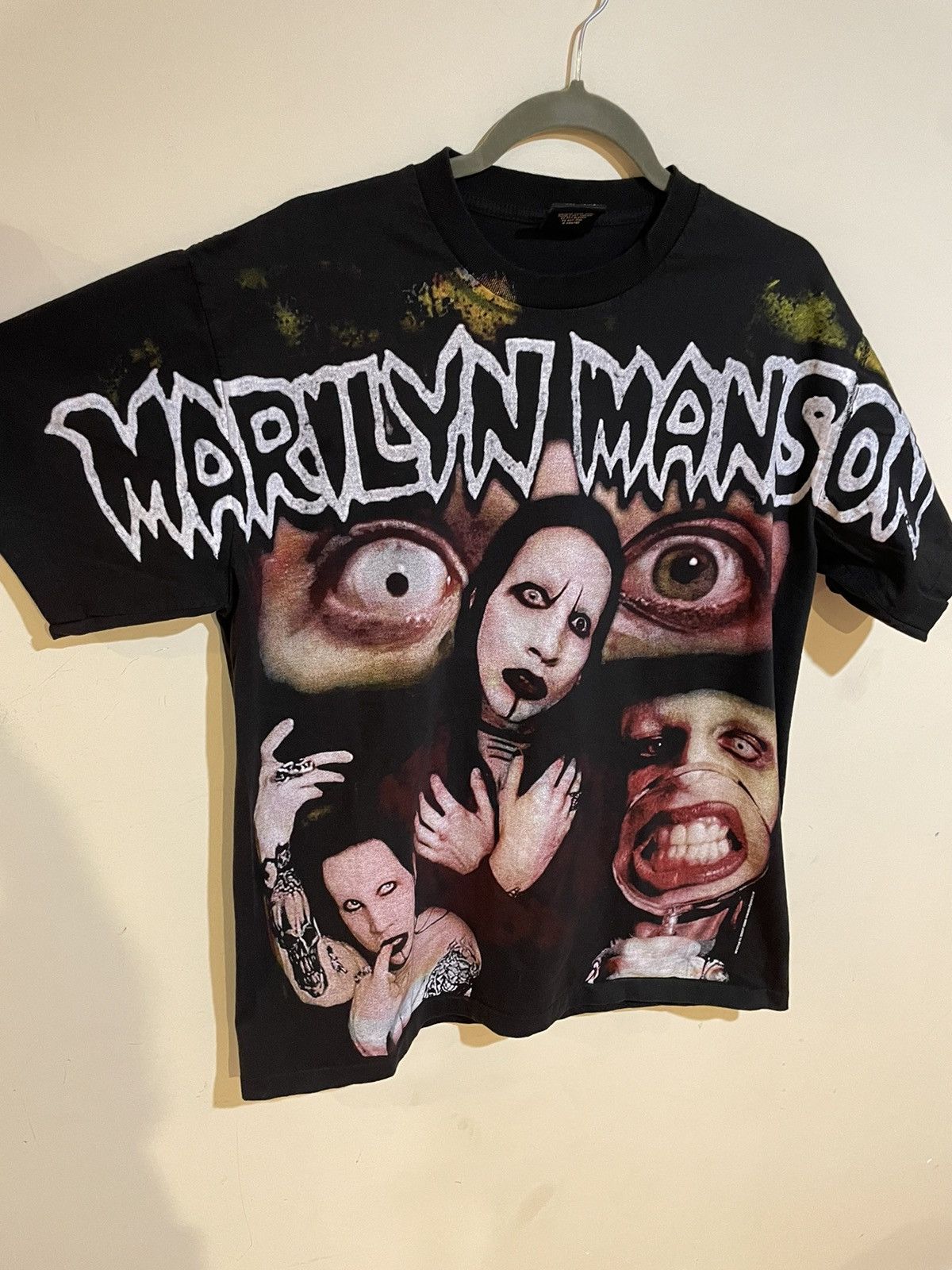 image of Marilyn Manson Tees in Black, Men's (Size Large)