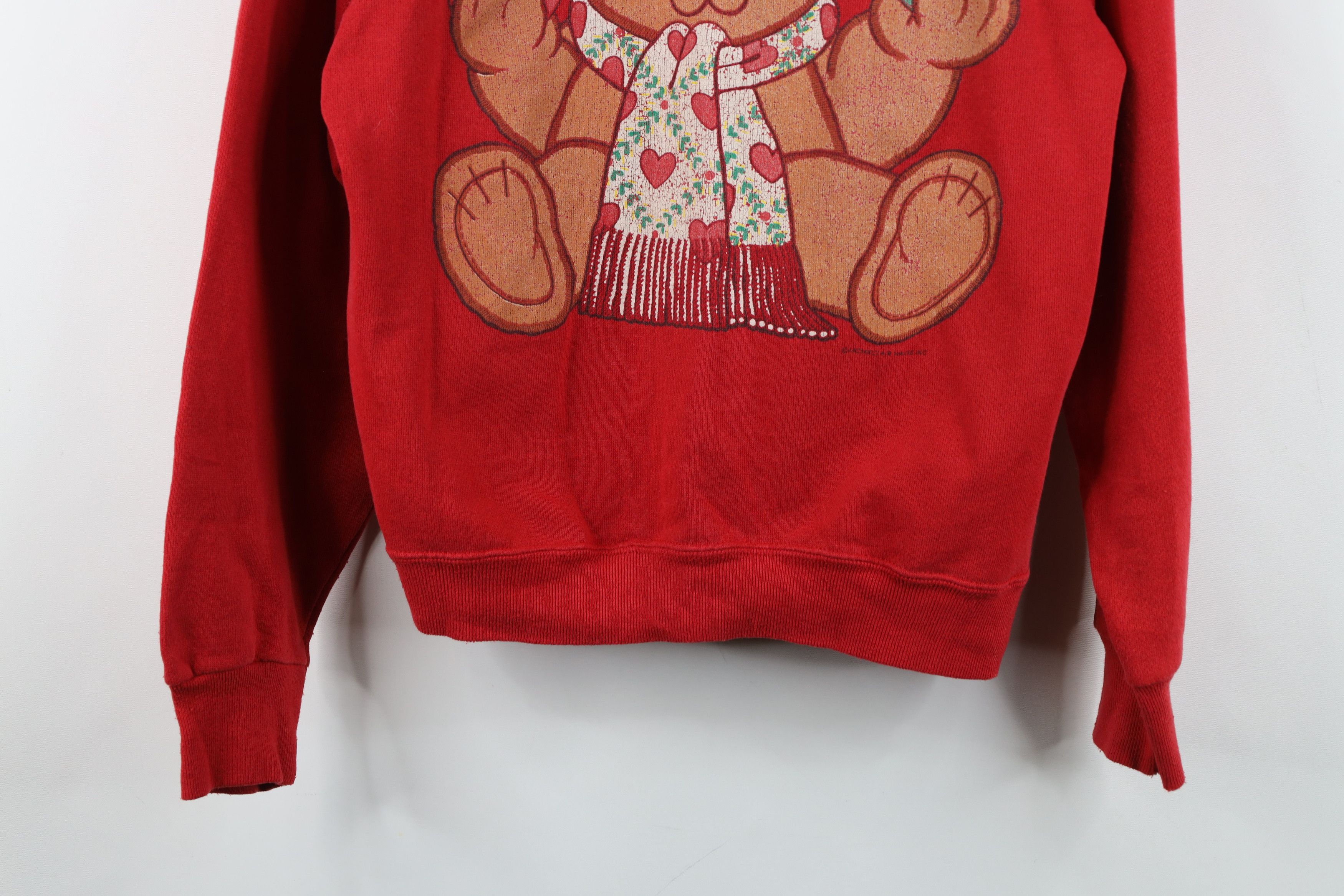 Vintage Vintage 90s Streetwear Christmas Teddy Bear Sweatshirt USA Size S / US 4 / IT 40 - 3 Thumbnail