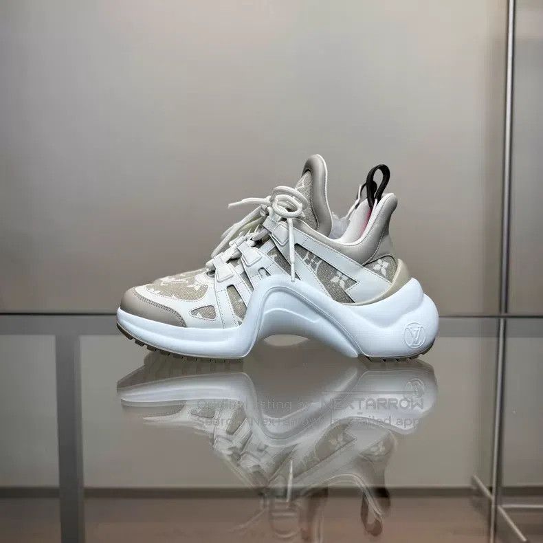 Louis Vuitton Louis Vuitton Archlight cream presbyopic full print dad sh Size US 5.5 / EU 38 - 5 Thumbnail