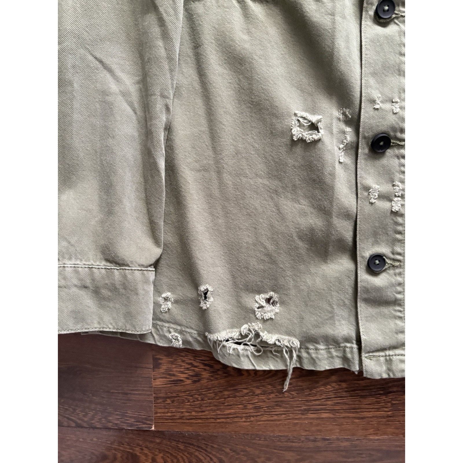 Zara 2017Zara Guns N Roses Military Utility Jacket Distressed S Size S / US 4 / IT 40 - 7 Thumbnail