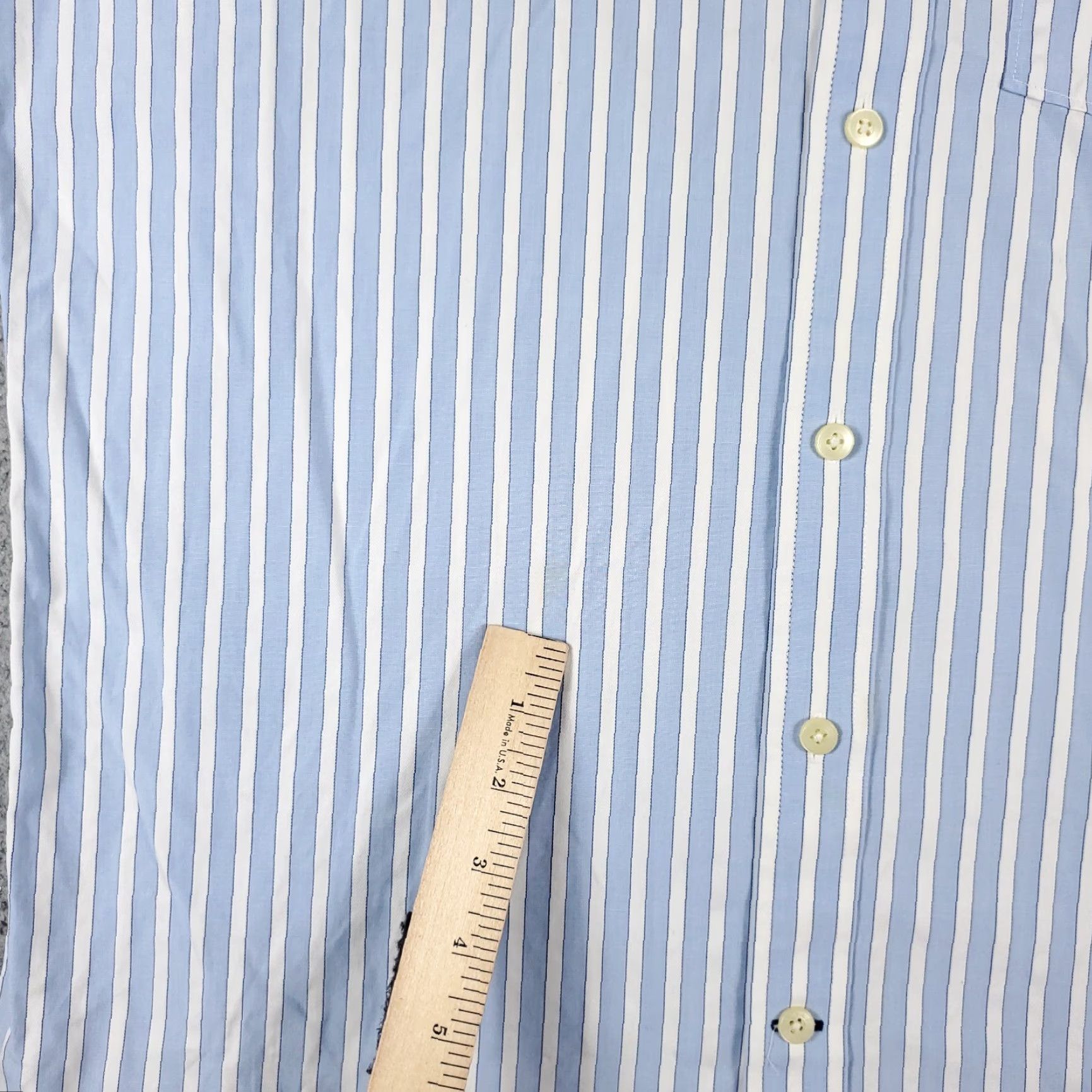 Abercrombie & Fitch Abercrombie & Fitch Button-Up Shirt Mens XL Blue White Striped Long Sleeve Classic Preppy Size US XL / EU 56 / 4 - 3 Thumbnail