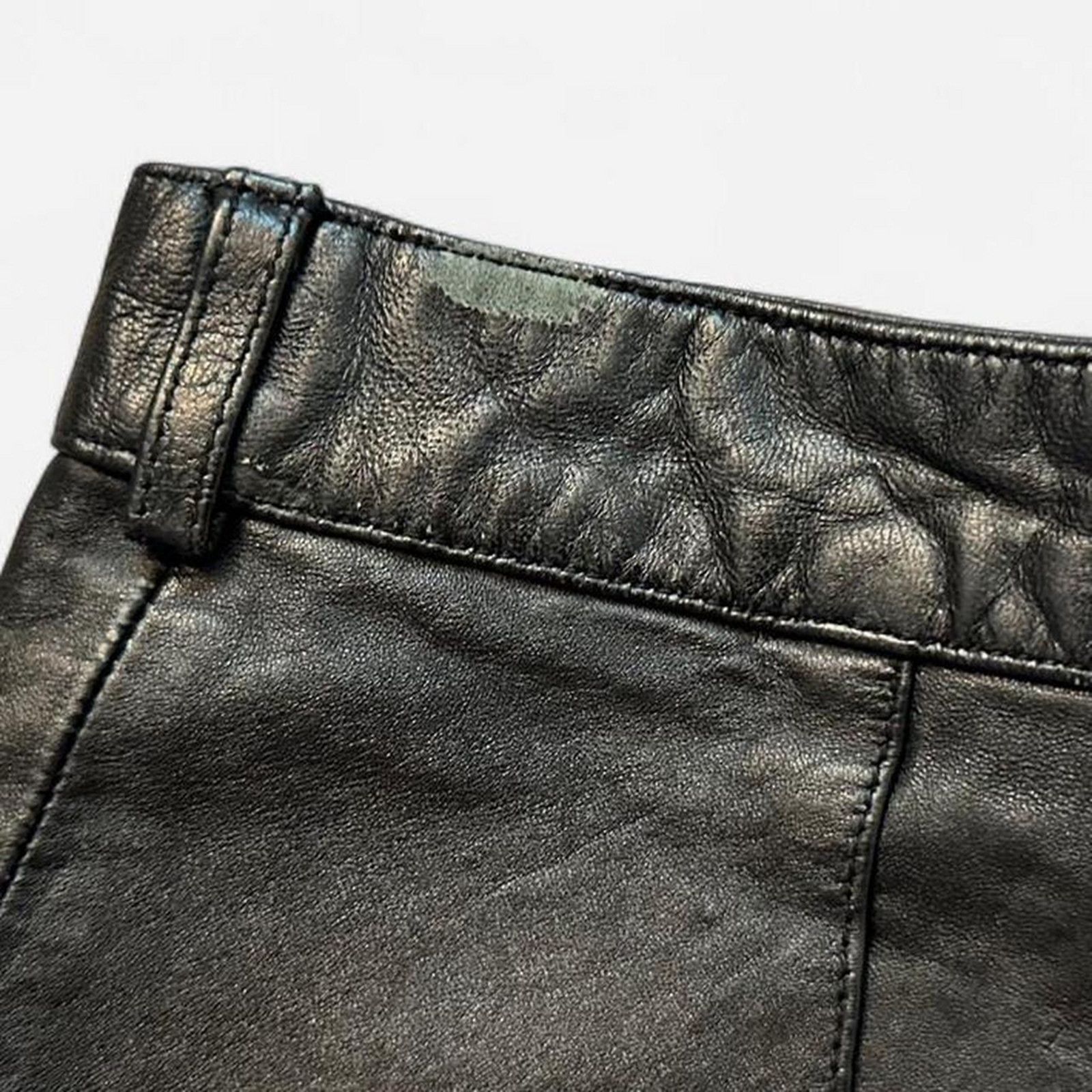 Other Vintage leather black shorts leather king small 26W grunge Size 26" / US 2 / IT 38 - 8 Thumbnail