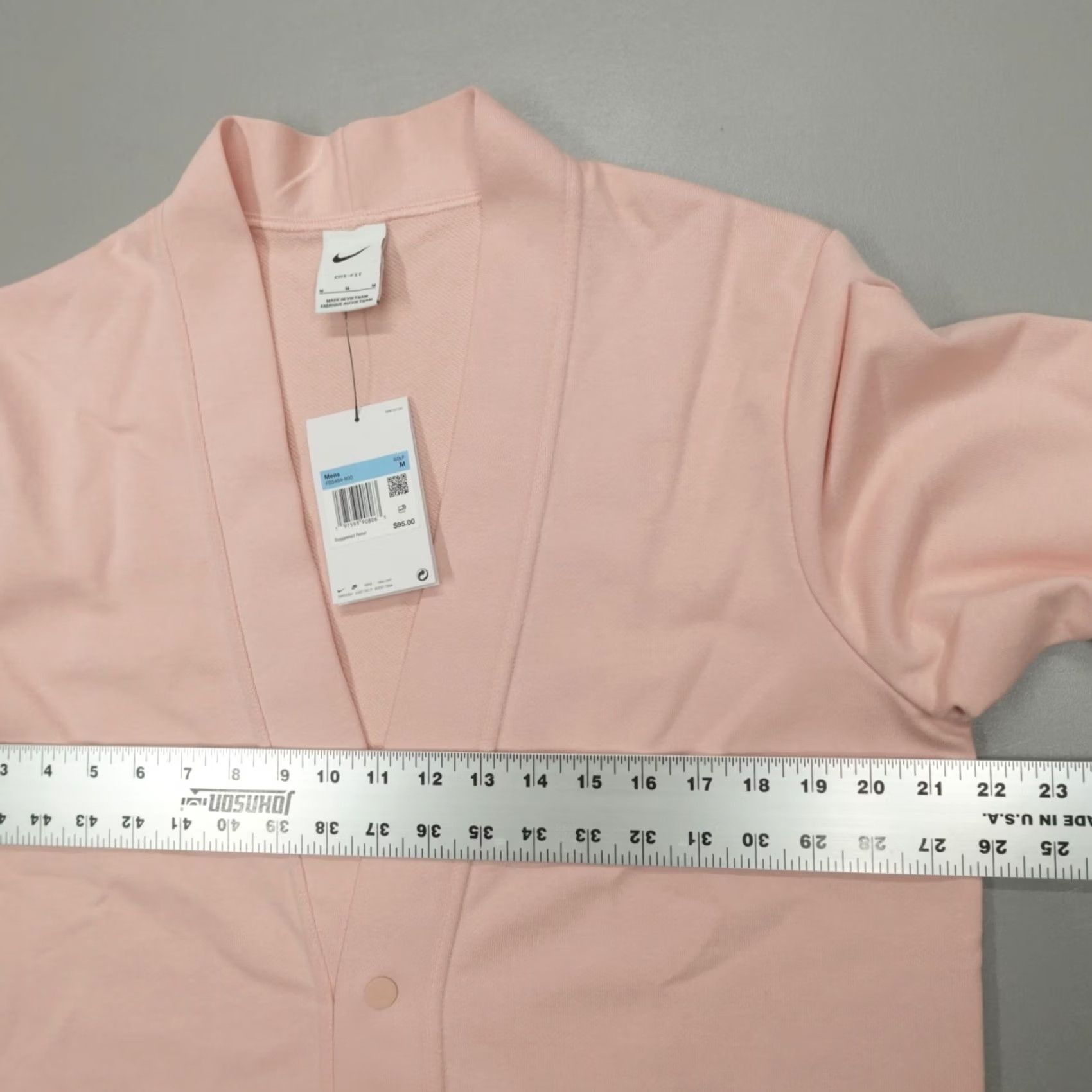 Nike Nike Golf Cardigan Standard Issue Mens Size M Pink Regular Fit Long Sleeve V-Neck Sweater Size US M / EU 48-50 / 2 - 6 Thumbnail