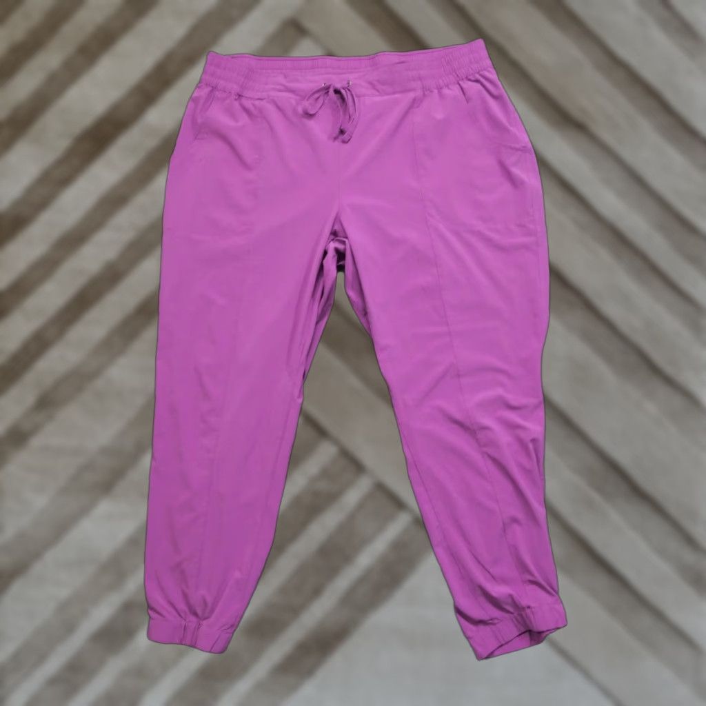 CO Duluth Pants Womens XL Purple Jogger Straight Stretch Lightweight Casual Canvas Size 25" / US 0 / IT 36 - 1 Thumbnail