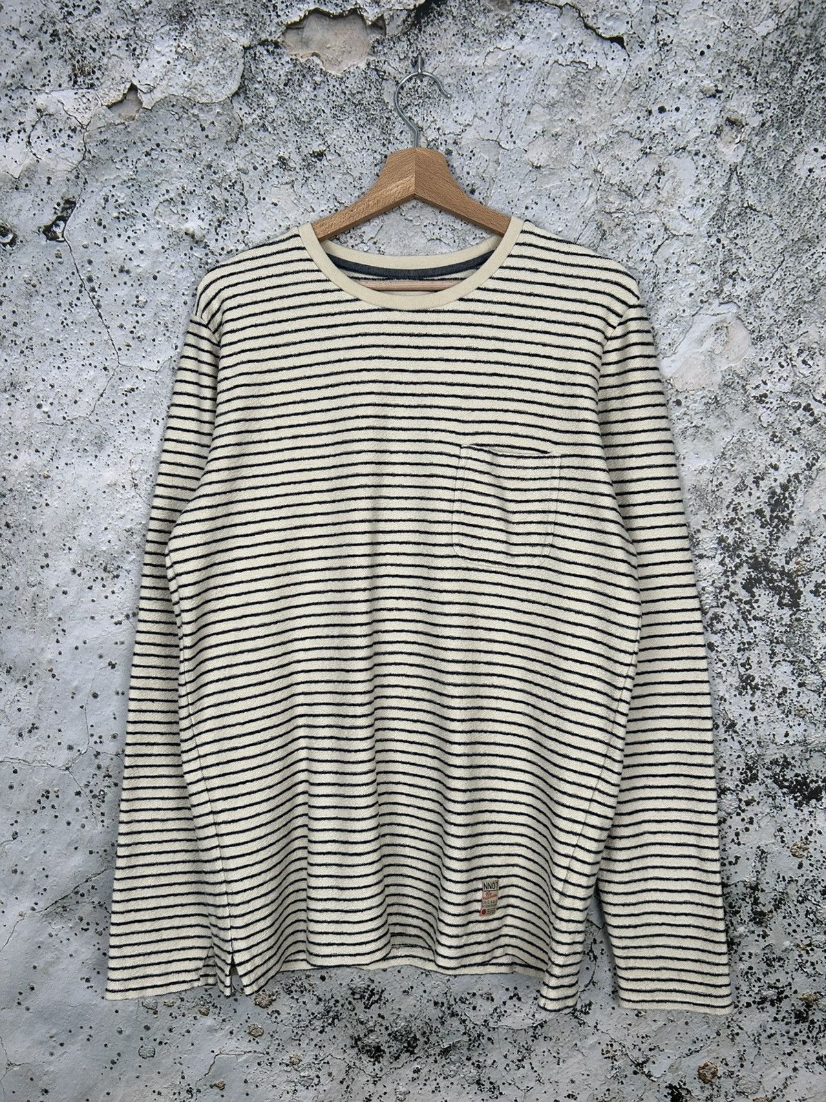 NN07 Scandinavian Brand Stripe Knit Sweater Grunge Skate