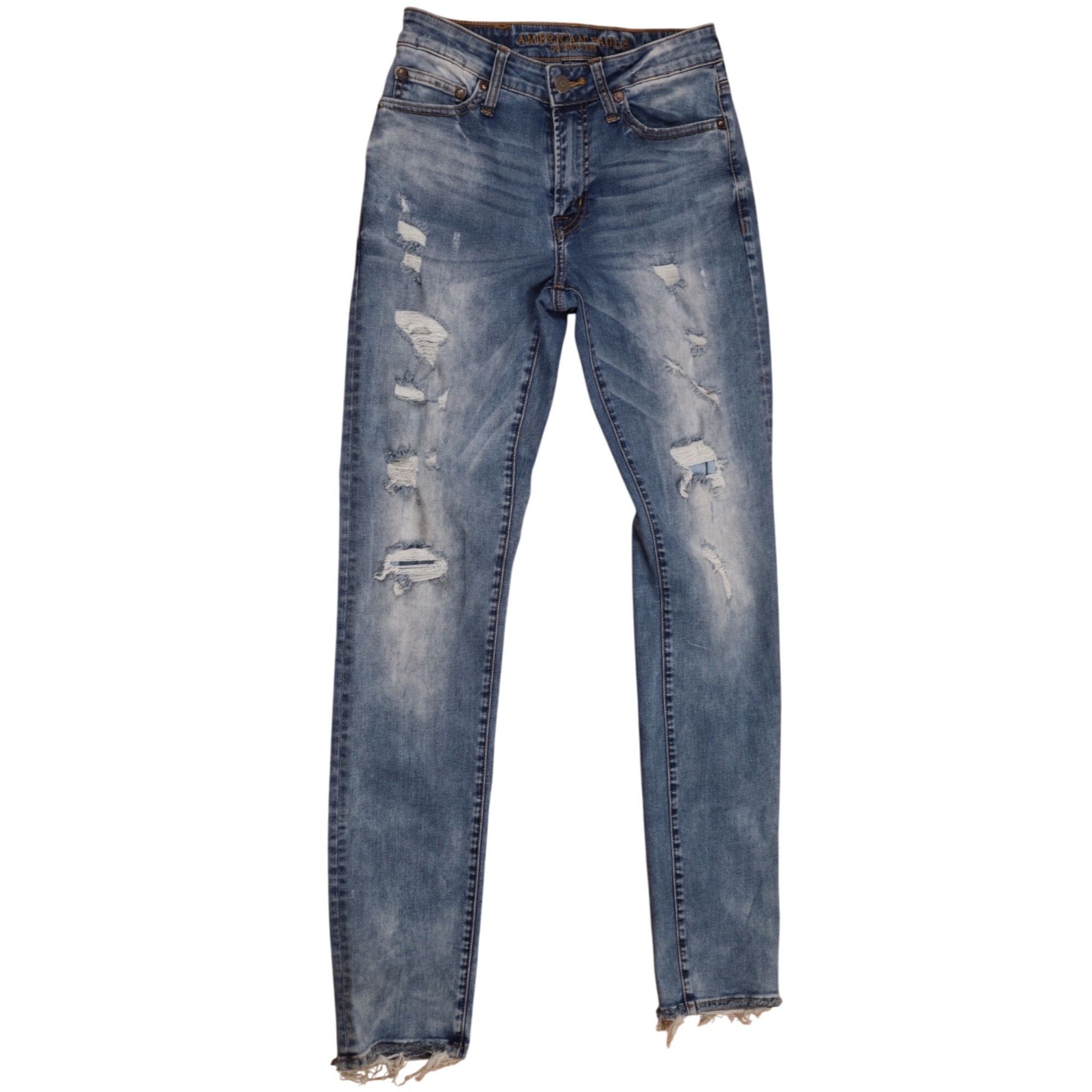 American Eagle Outfitters American Eagle Extreme Flex Jeans 28x34 Distressed Studio Wa Size 28" / US 6 / IT 42 - 1 Thumbnail