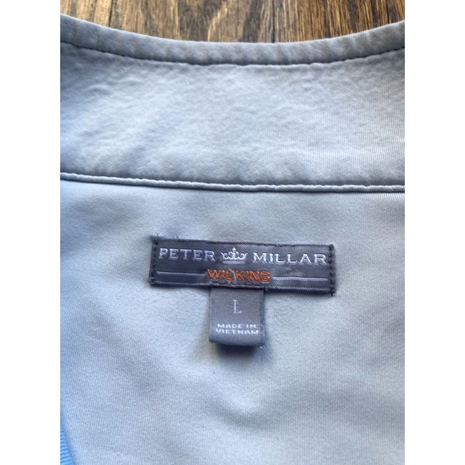 Peter Millar Peter Millar 1/4 Zip Pullover Mens Large Perth Performance Light Blue Wicking Shirt Size US L / EU 52-54 / 3 - 5 Thumbnail