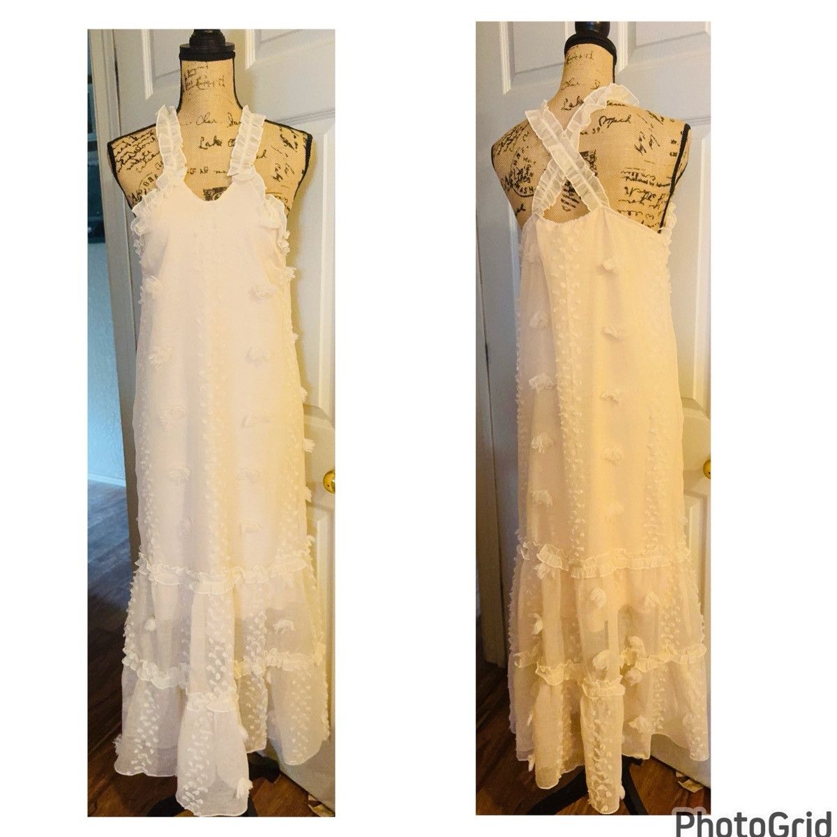 Zara ZARA 3D Appliqués Maxi Dress S Size S / US 4 / IT 40 - 6 Thumbnail