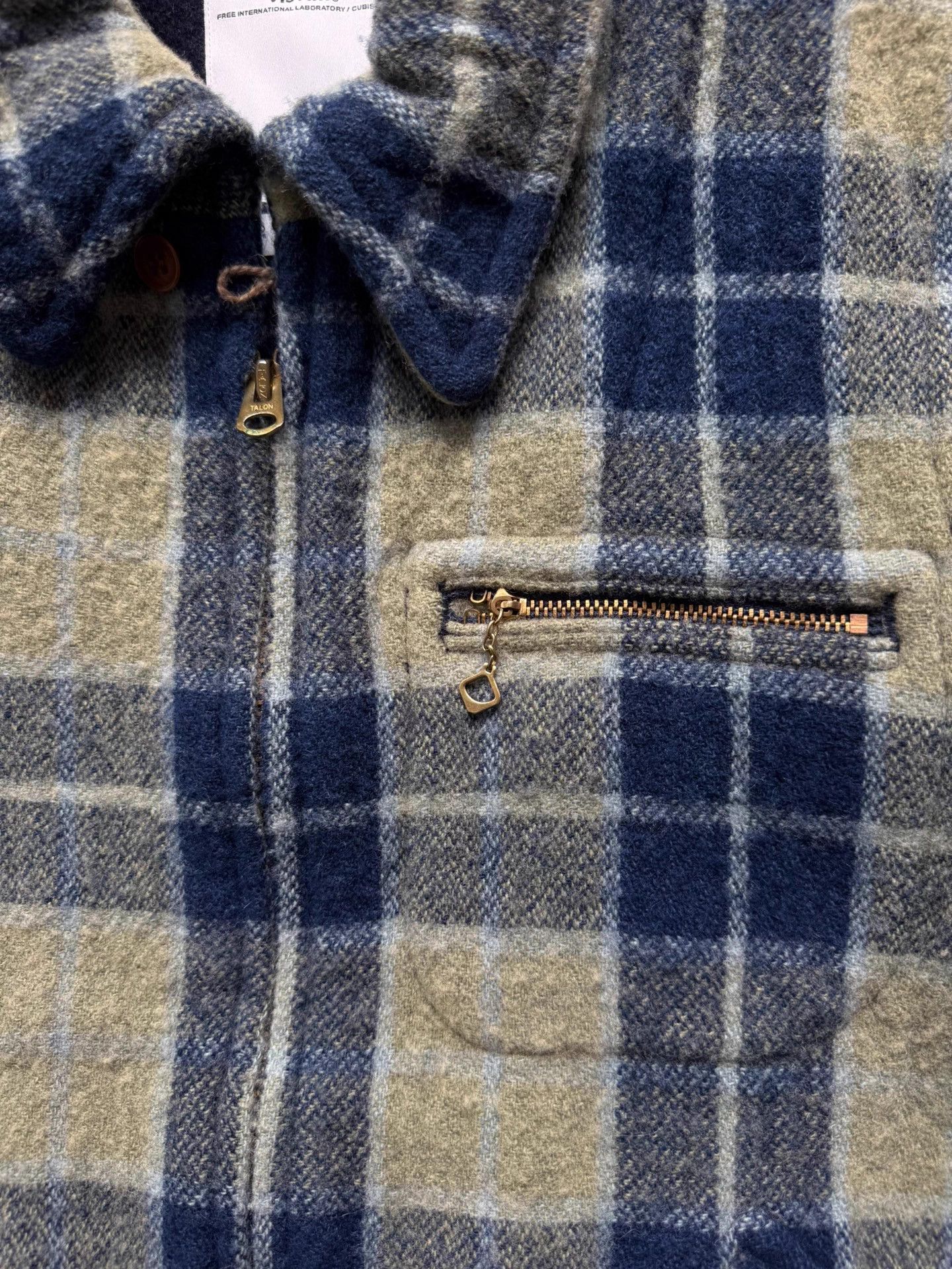 Visvim VISVIM 14AW JKT Plaid Leather Panel Wool Jacket Size US S / EU 44-46 / 1 - 6 Thumbnail