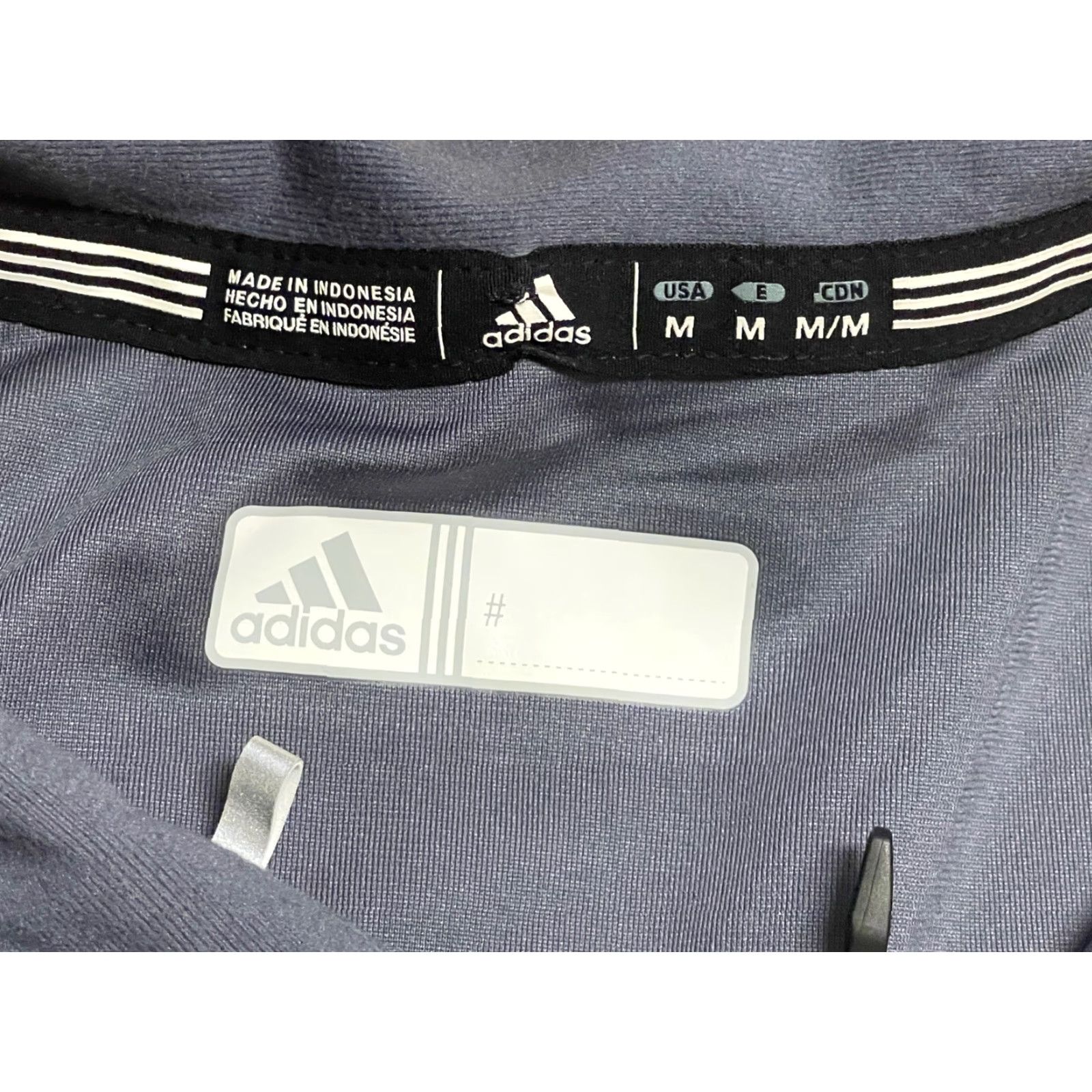 Adidas adidas Track Jacket Full Zip Gray White Climalite M Regular Unisex Adults Long Sleeve XS? Wait. Size M / US 6-8 / IT 42-44 - 3 Thumbnail