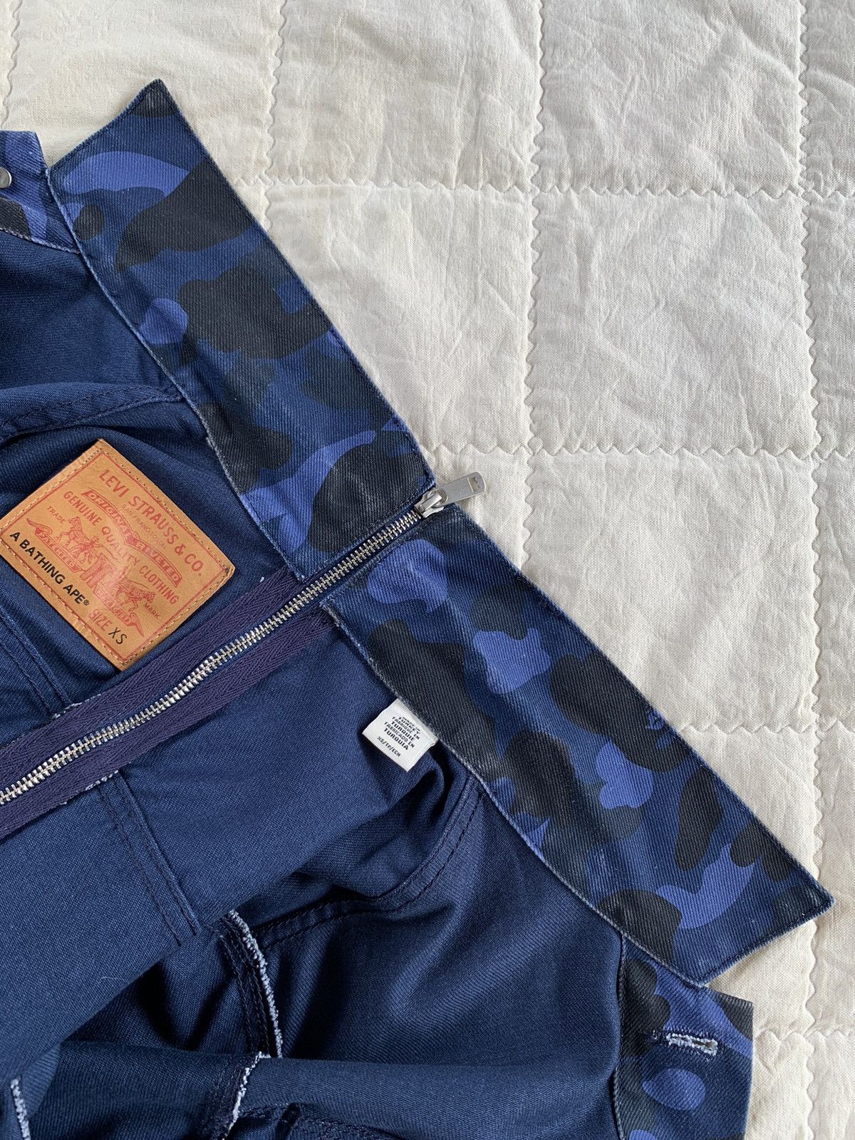Bape Levis x Bape Blue Camo Trucker Jacket Size US XS / EU 42 / 0 - 7 Thumbnail