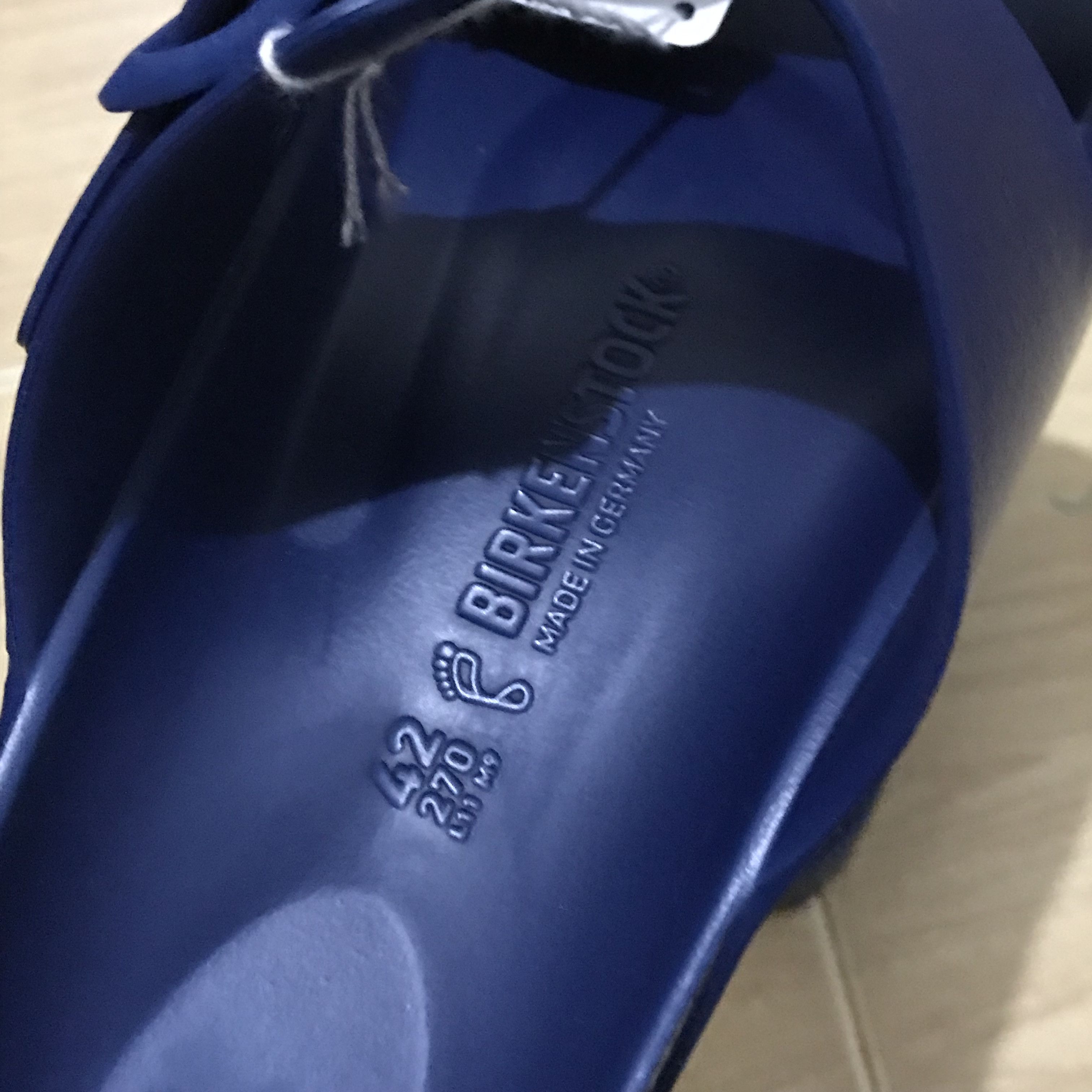 Birkenstock Birkenstock Navy Blue eva Rubber Sole Sandals Two Strap Size US 9 / EU 42 - 5 Thumbnail