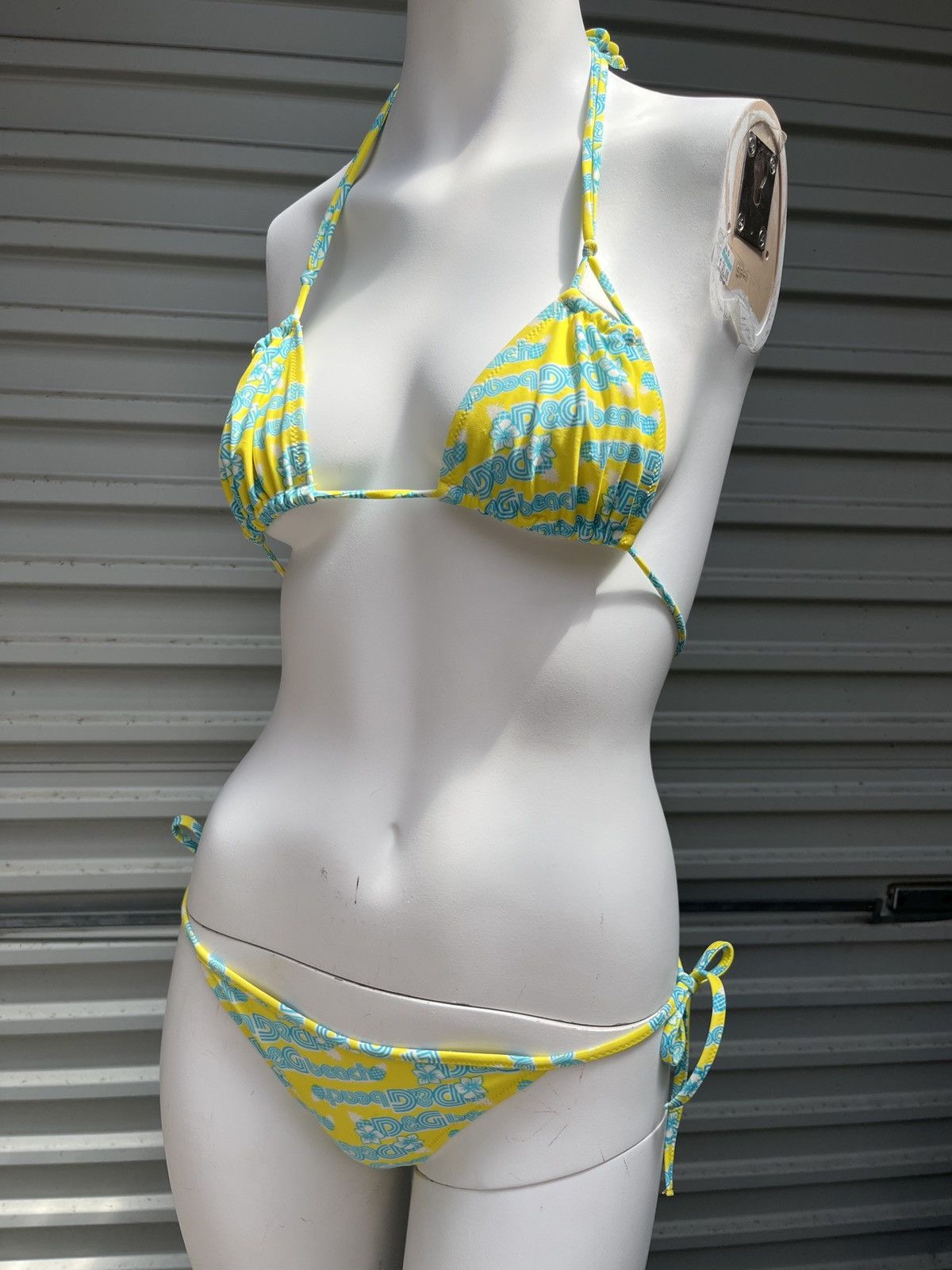 Dolce & Gabbana DOLCE & GABBANA BEACHWEAR BIKINI Y2K BATHING SUIT SET Size ONE SIZE - 9 Thumbnail