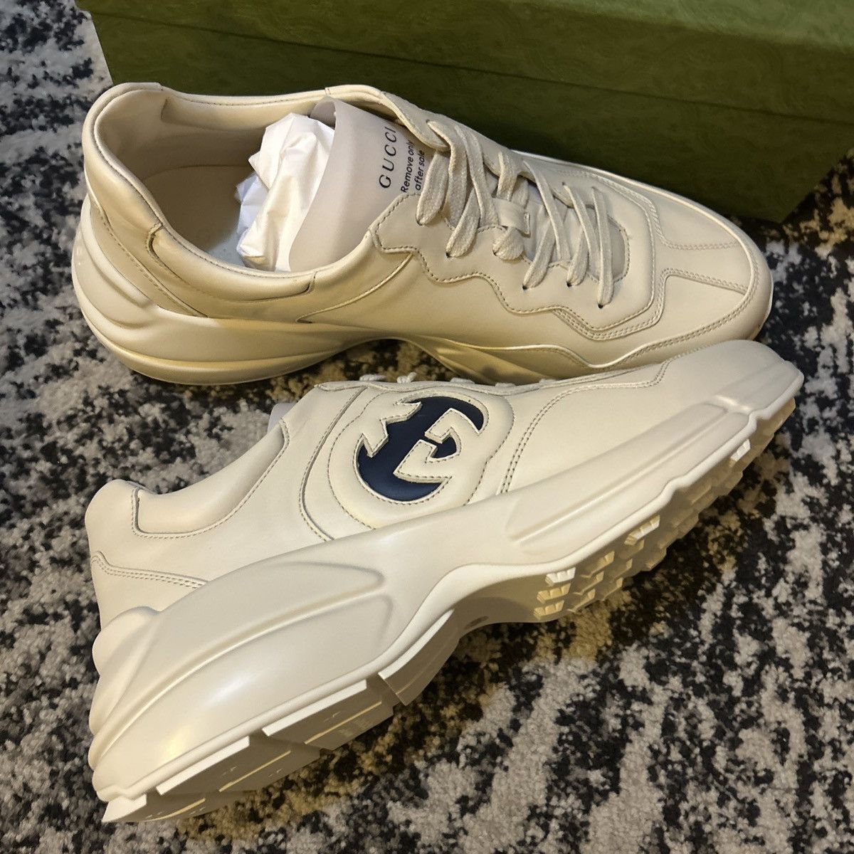 Gucci Gucci Rhyton Interlocking G Sneaker Size US 12.5 / EU 45-46 - 6 Thumbnail