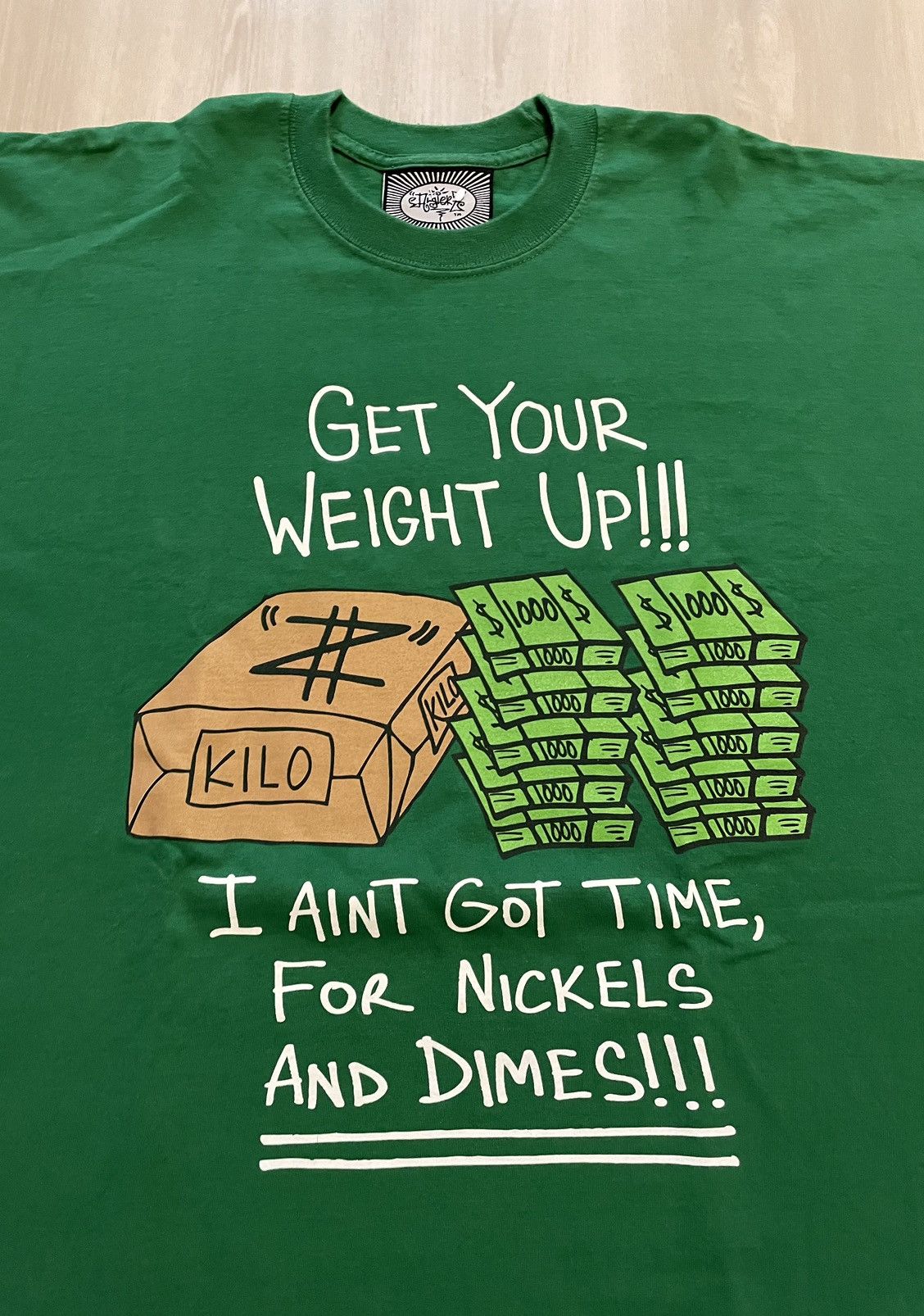 Rap Tees × Vintage Vintage I Ain’t Got Time, For Nickels And Dimes! 4XL Size US XXL / EU 58 / 5 - 2 Thumbnail