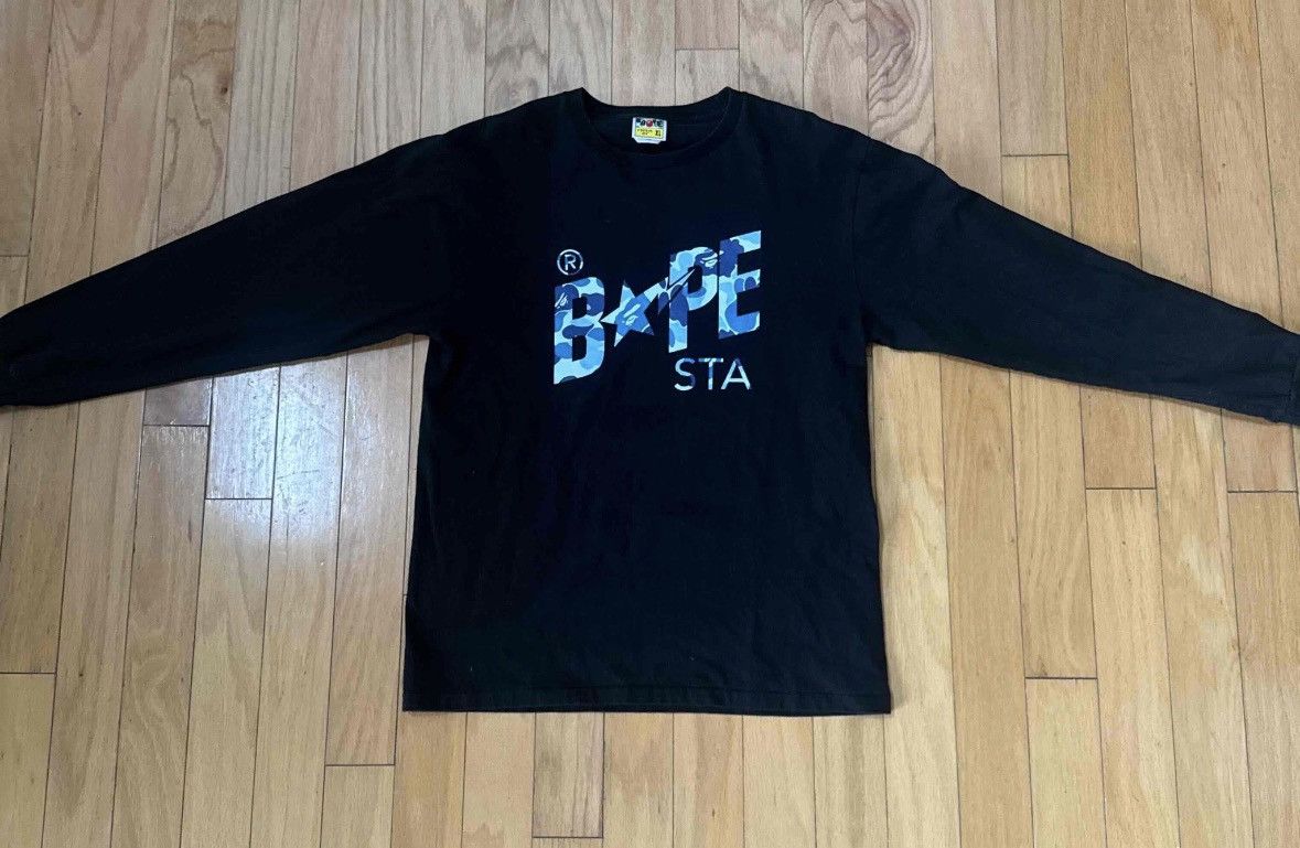 Bape Bape Sta L/S Tee Size US XL / EU 56 / 4 - 1 Thumbnail