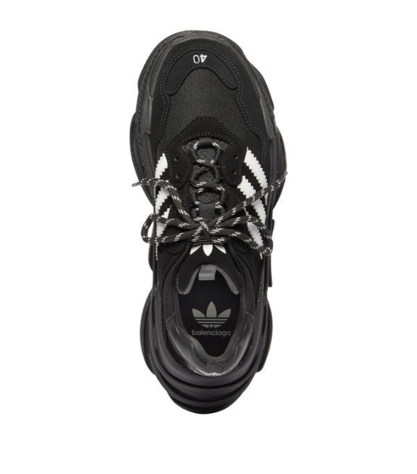 Adidas × Balenciaga o1bcso1str0924 Triple S Sneaker in Black/White Size US 7 / IT 37 - 7 Thumbnail