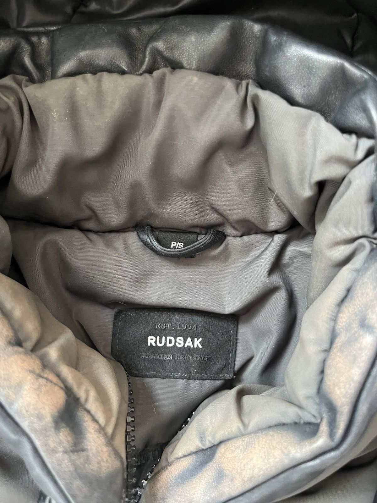 Rudsak RUDSAK Fur Hood Leather Winter Jacket Size US S / EU 44-46 / 1 - 3 Thumbnail