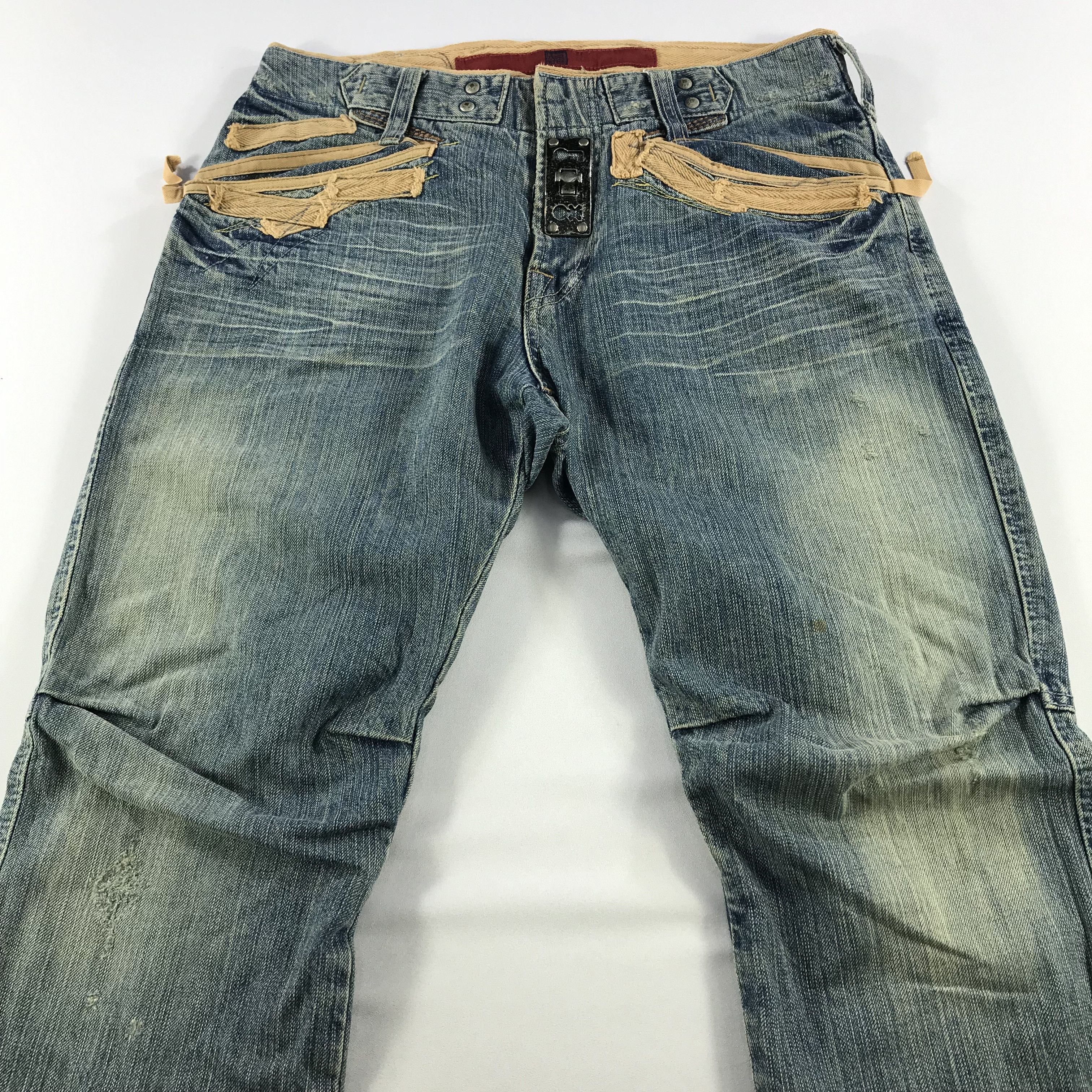 Marithe + Francois Girbaud Marithe Francois Girbaud Jeans Biker Denim KJ3195 Size US 30 / EU 46 - 3 Thumbnail
