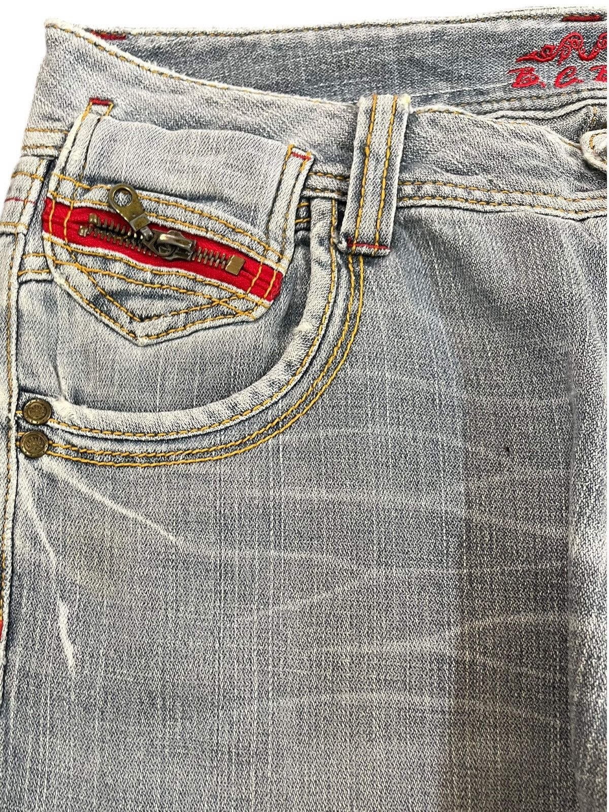 BCBGeneration × Bcbgmaxazria × Japanese Brand Vintage B.C.B.G Flare Distressed Denum Size US 31 - 5 Thumbnail