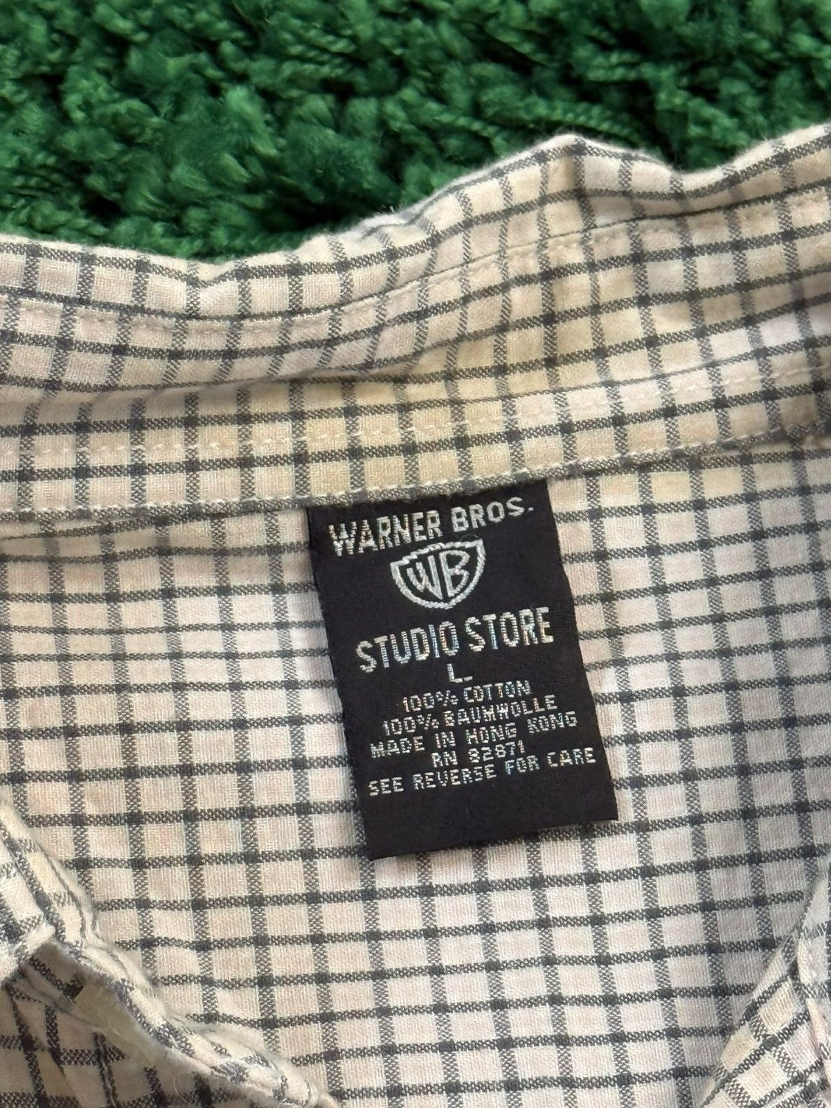 Vintage × Warner Bros RARE Warner Bros Bugs Bunny Checkered Button Down Shirt XL Size US XL / EU 56 / 4 - 7 Thumbnail