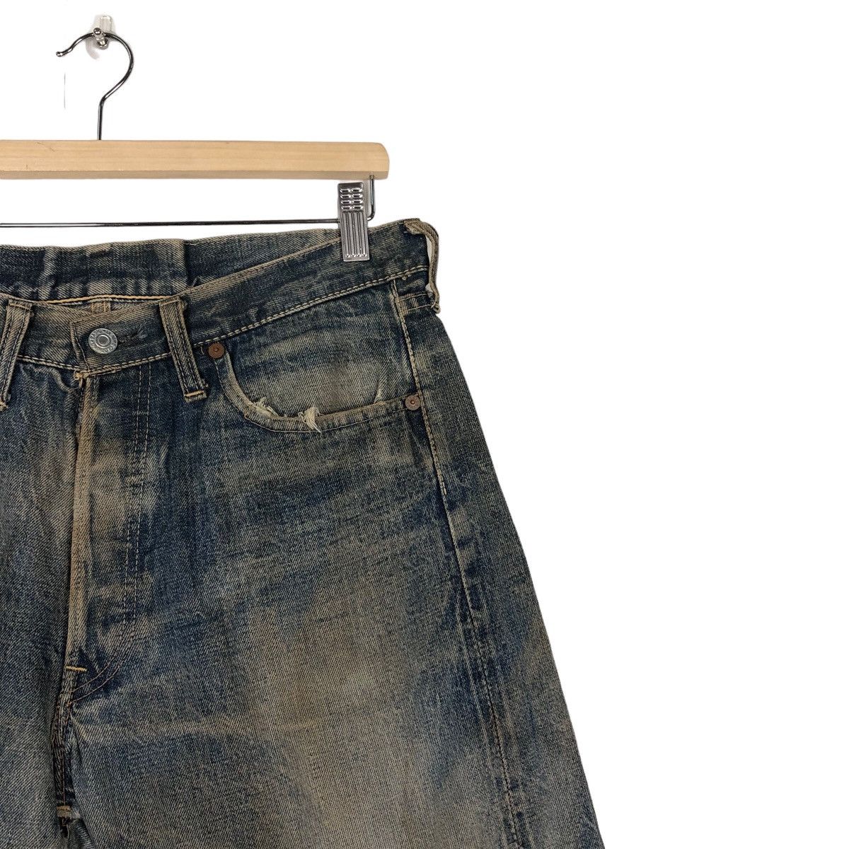 Japanese Brand 🔥Rare Palo Kain Short Denim Jeans Denime Lot 652 Size US 30 / EU 46 - 6 Thumbnail
