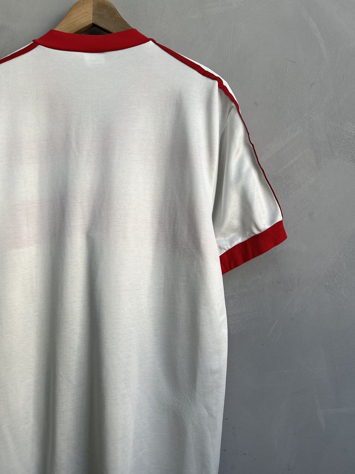 Adidas Adidas Red White Soccer Jersey Vintage west Germany Size US L / EU 52-54 / 3 - 10 Thumbnail
