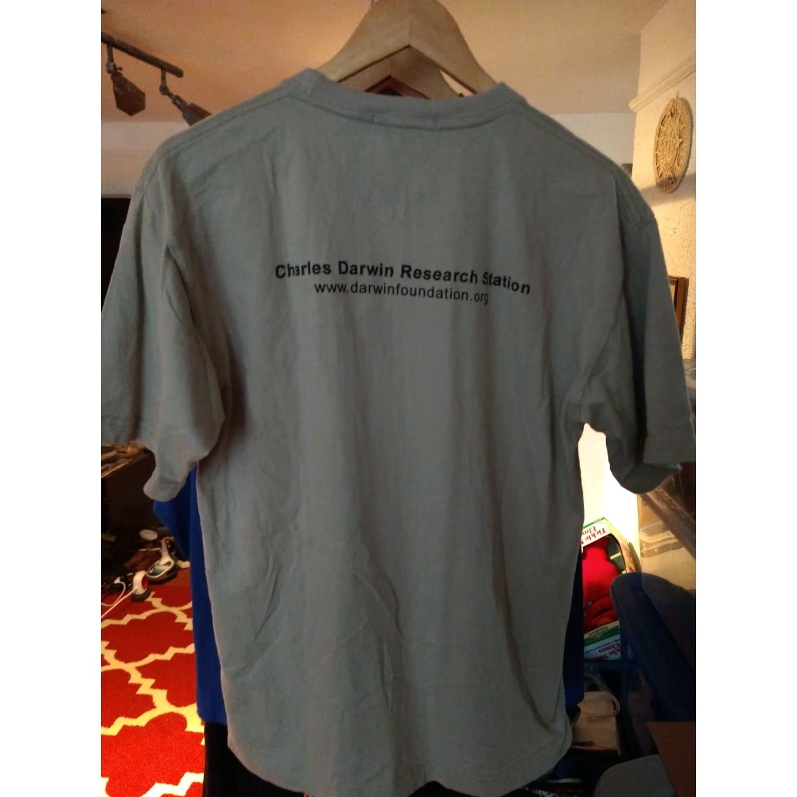 Vintage VINTAGE Galapagos Islands Ornithology T-Shirt L Ecuador Men Gray Short Sleeve Shirt Size US L / EU 52-54 / 3 - 4 Thumbnail