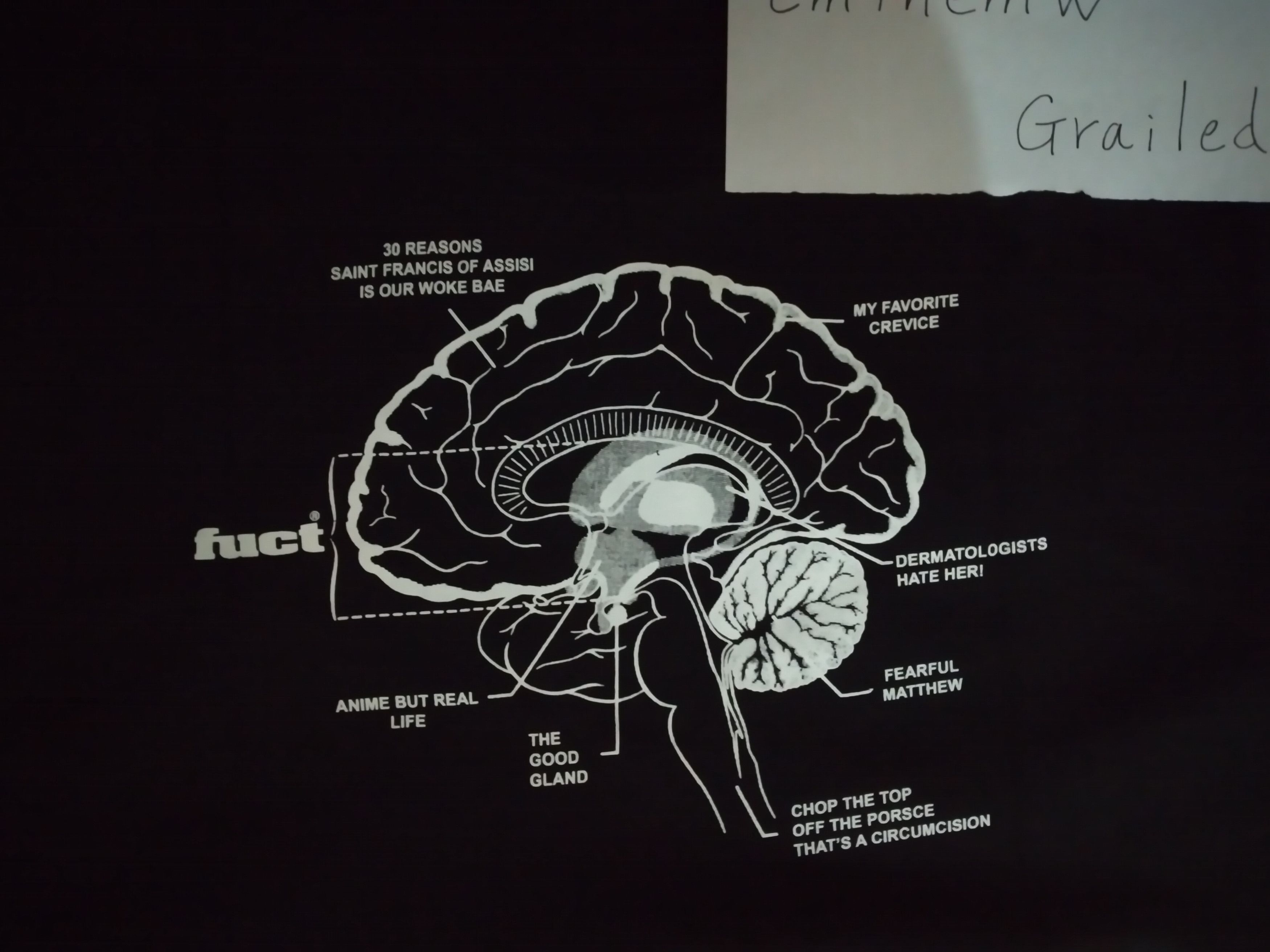 FUCT Fuct brain logo T-Shirt TEE Size US M / EU 48-50 / 2 - 6 Thumbnail