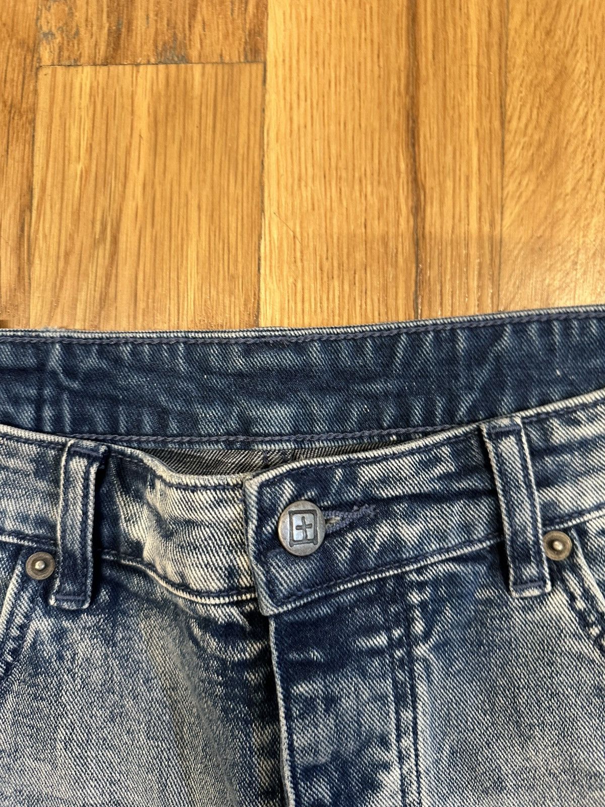 Ksubi Ksubi Knee Stitch Patch Blue Denim Jeans Size 34 Size US 34 / EU 50 - 3 Thumbnail