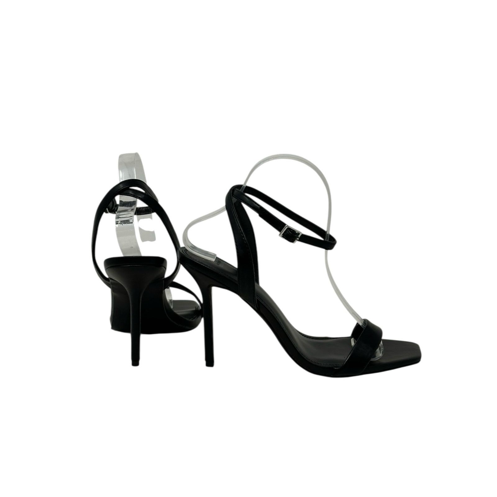 Asos ASOS DESIGN black strappy heeled sandals size 8 Size US 8 / IT 38 - 15 Thumbnail