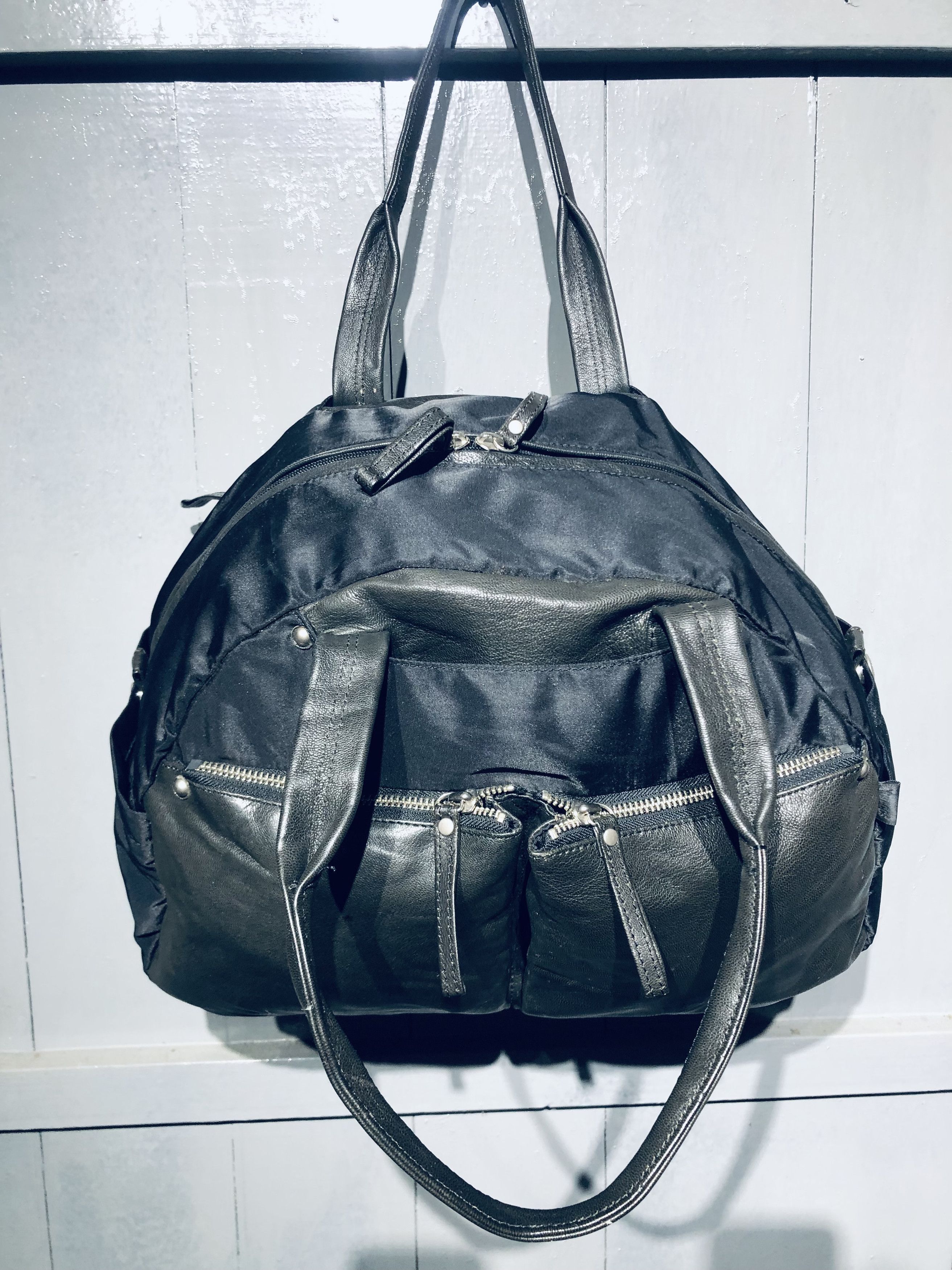 Y's Japanese YSaacs by Yohji Yamamoto Leather Nylon Shoulder Bag Size ONE SIZE - 9 Thumbnail