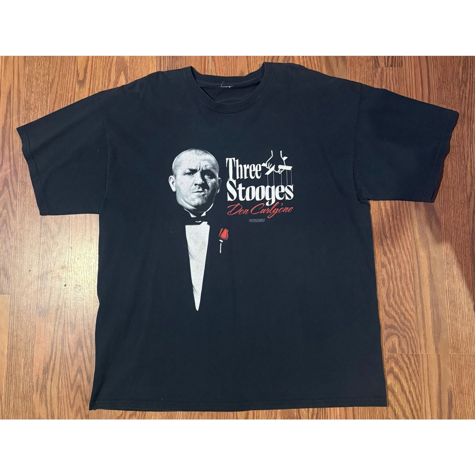 Other Vintage Three Stooges Don Curlyone Godfather Parody Shirt 08 Size US XL / EU 56 / 4 - 1 Thumbnail