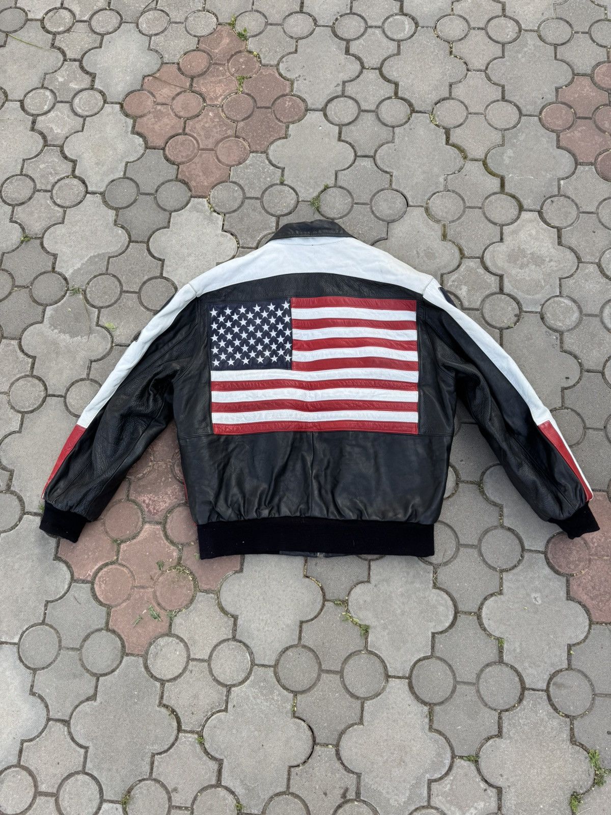 Vintage Vintage Crazy USA Genuine Leather Jacket Size US XXL / EU 58 / 5 - 2 Thumbnail