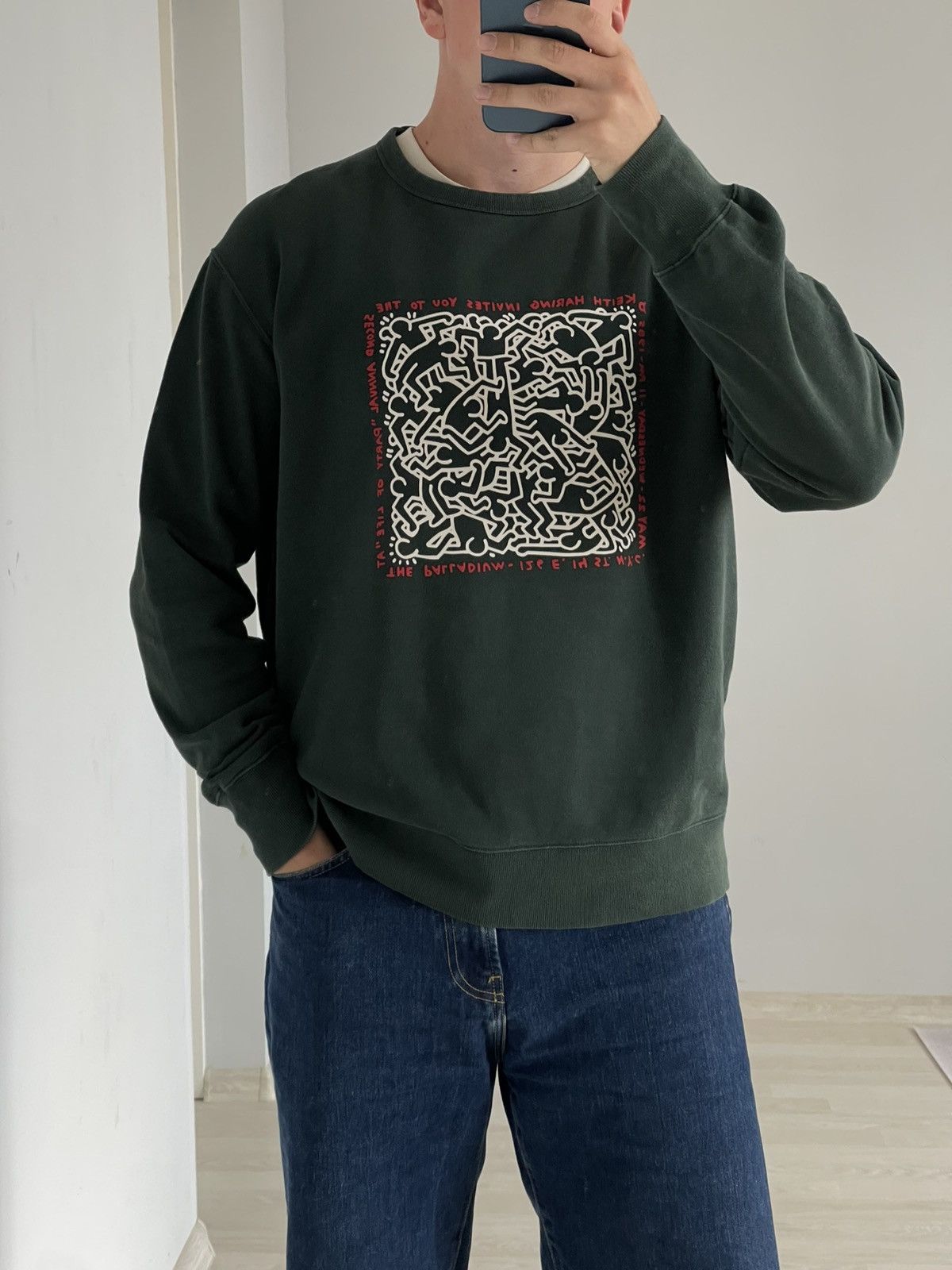 Keith Haring Uniqlo x Keith Haring ’Party of life’ Y2k Sweatshirt Size US L / EU 52-54 / 3 - 7 Thumbnail