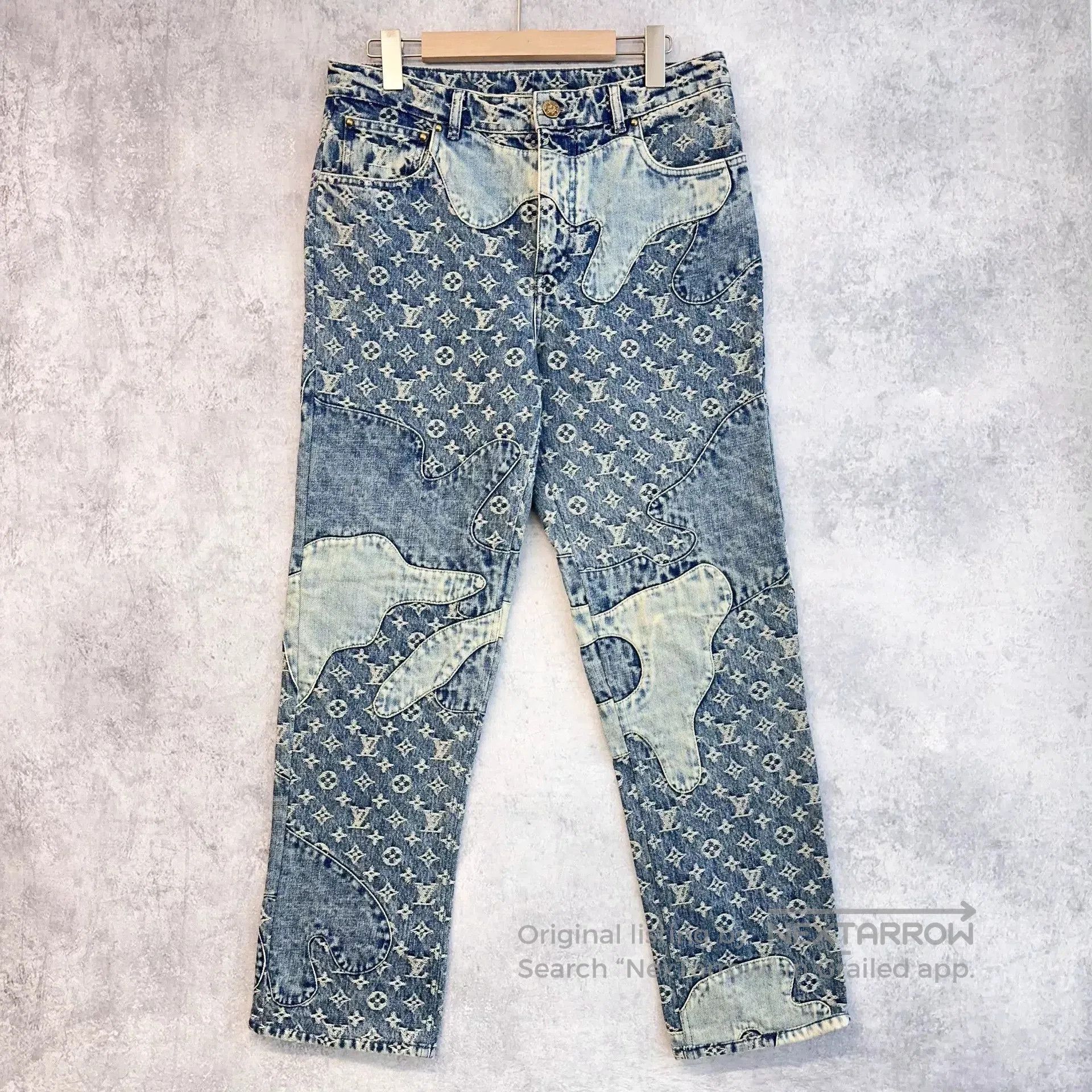 Louis Vuitton Louis Vuitton x NIGO Blue Logo Jeans. Size US 29 - 1 Thumbnail
