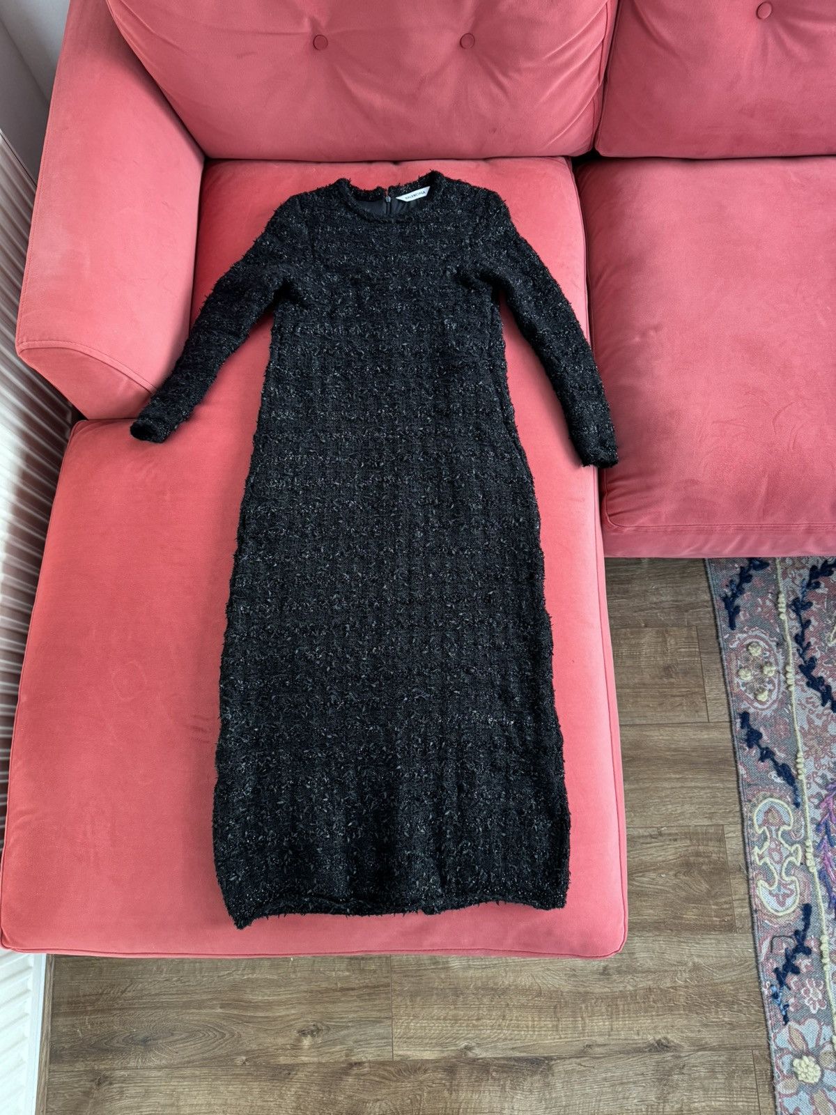 Balenciaga Balenciaga New wool midi dress, black, size S Size S / US 4 / IT 40 - 2 Thumbnail