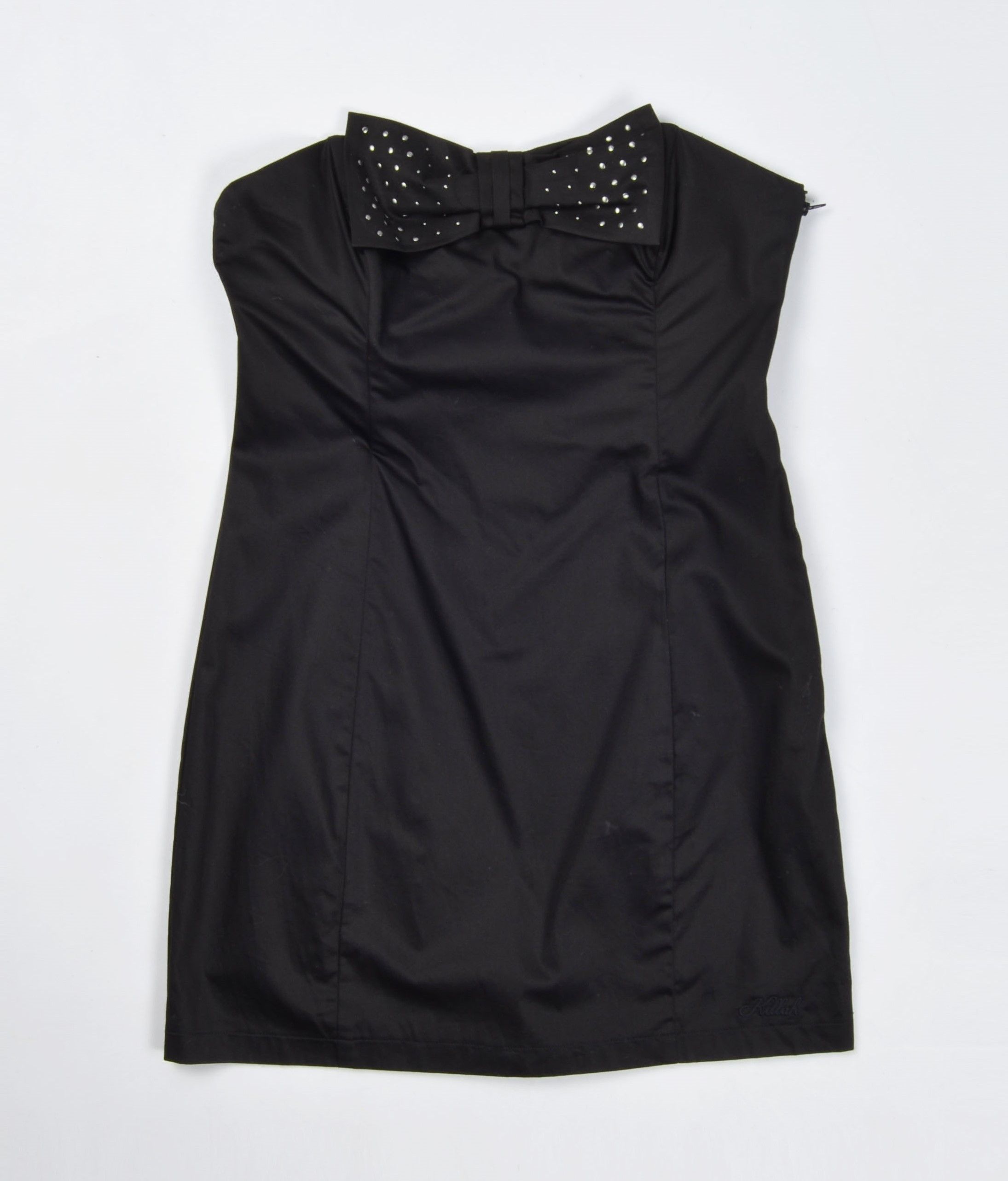 Miss Sixty Killah by Miss Sixty Y2K Strapless Bow Cocktail Mini Dress Size XL / US 12-14 / IT 48-50 - 4 Thumbnail